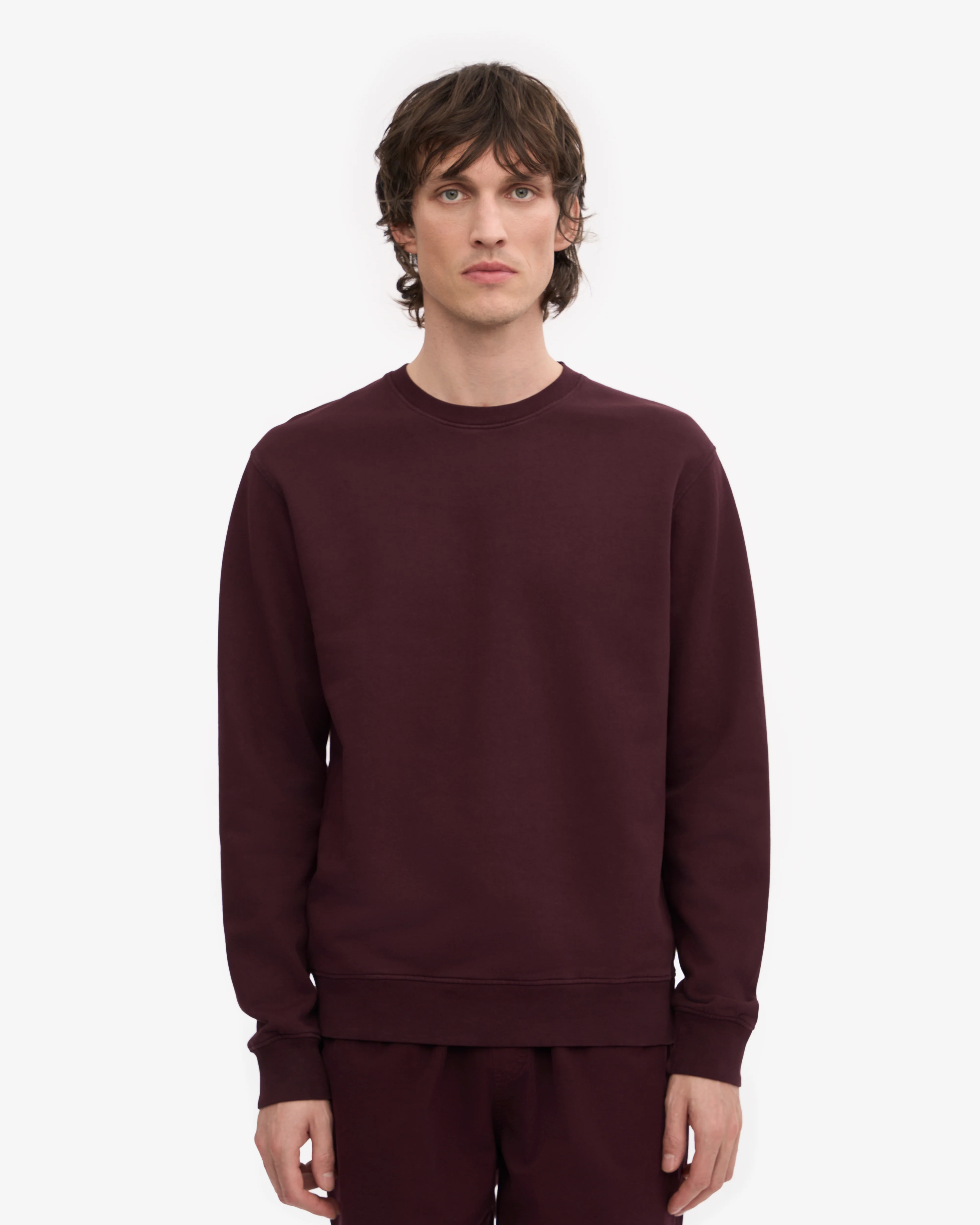 Classic Organic Crew - Oxblood Red