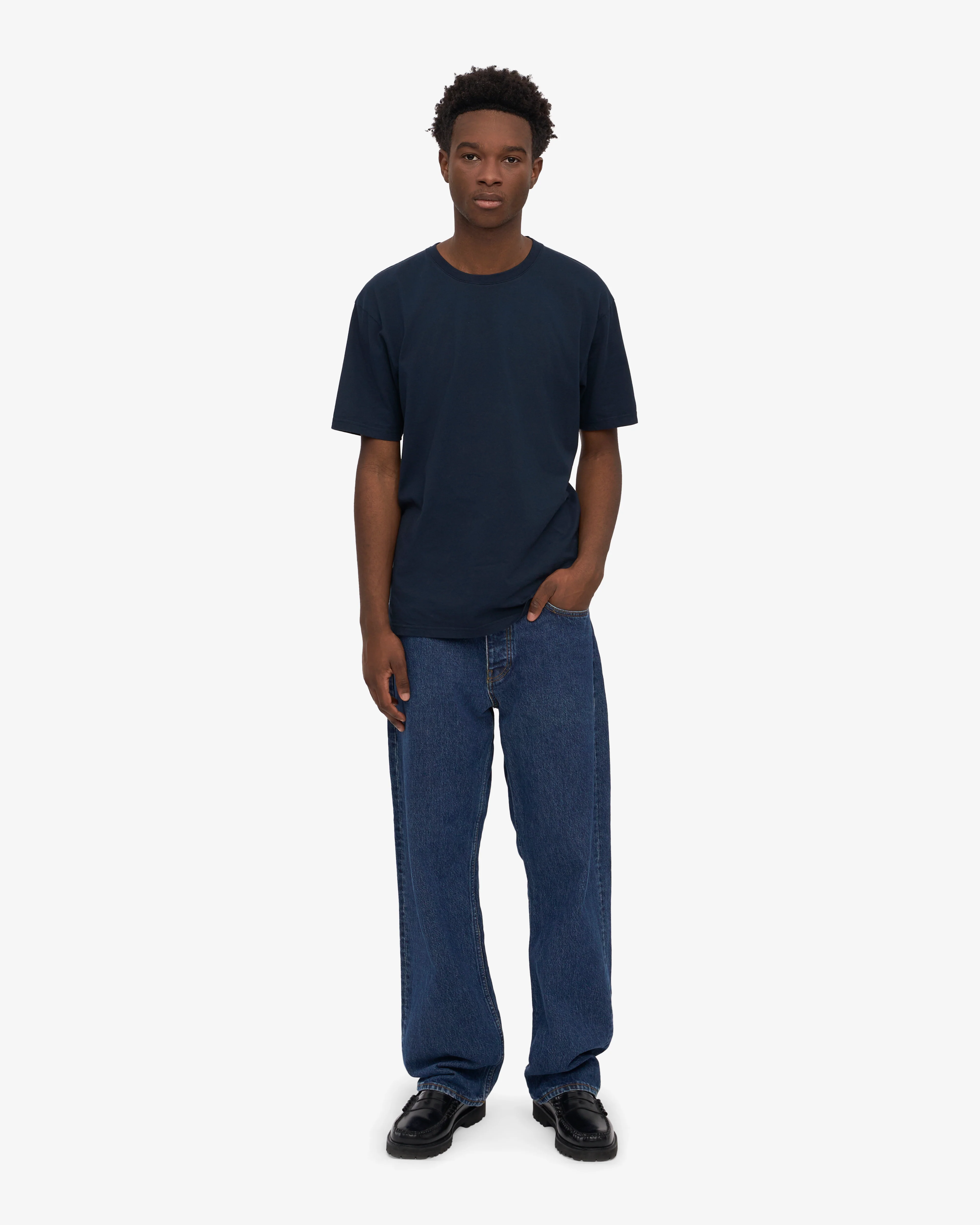 Classic Organic Tee - Navy Blue