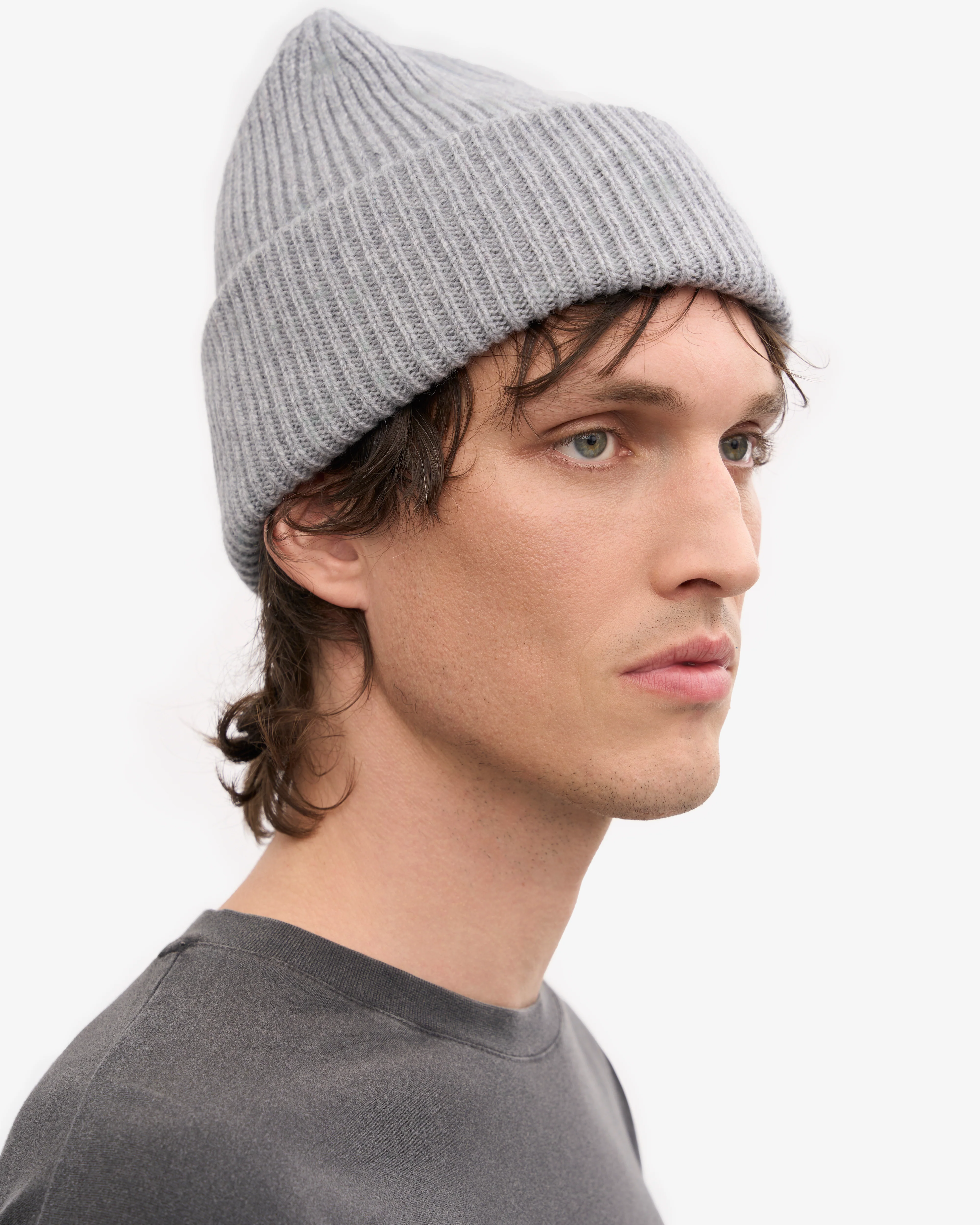Merino Wool Hat - Heather Grey