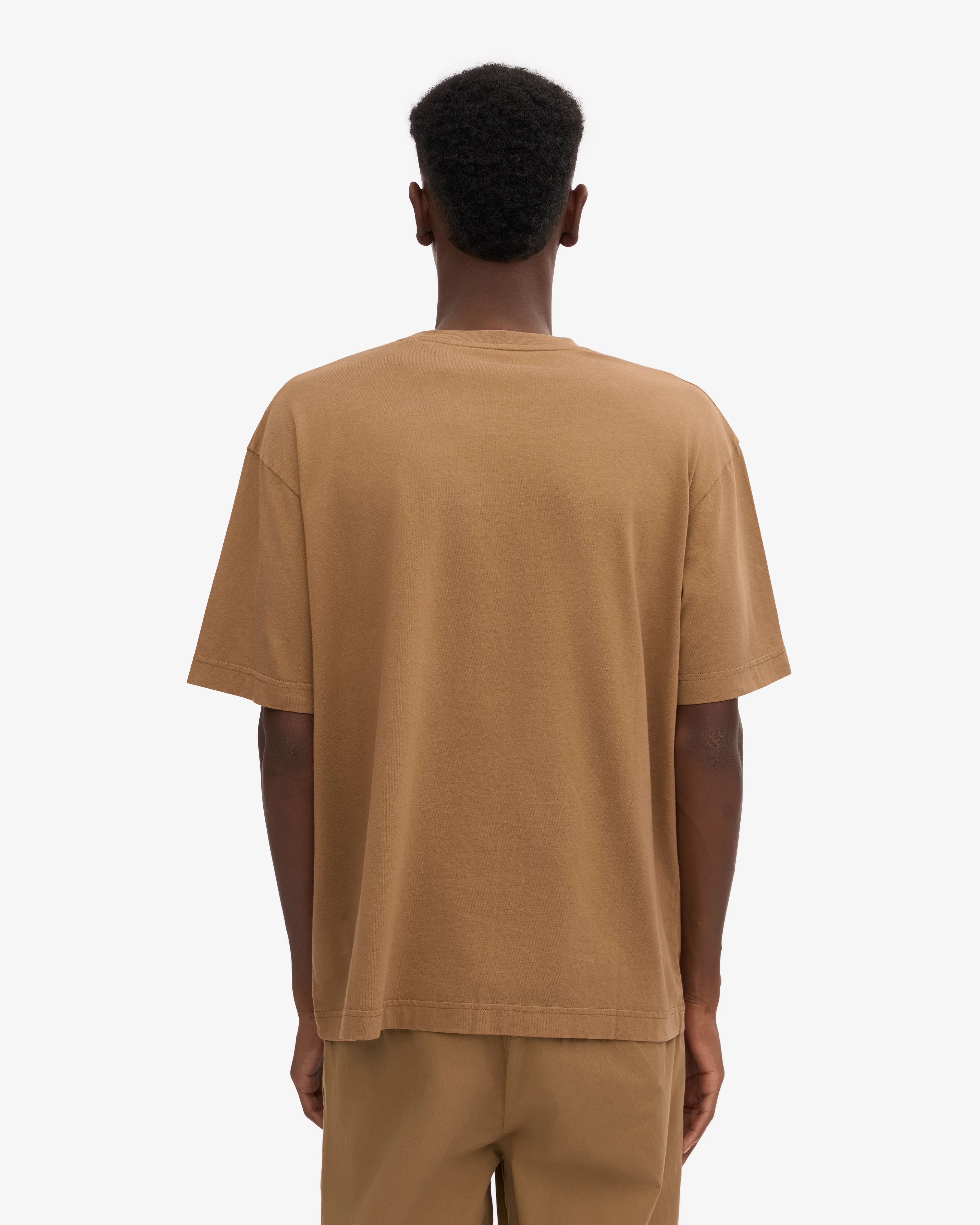 Oversized Organic T-Shirt - Sahara Camel