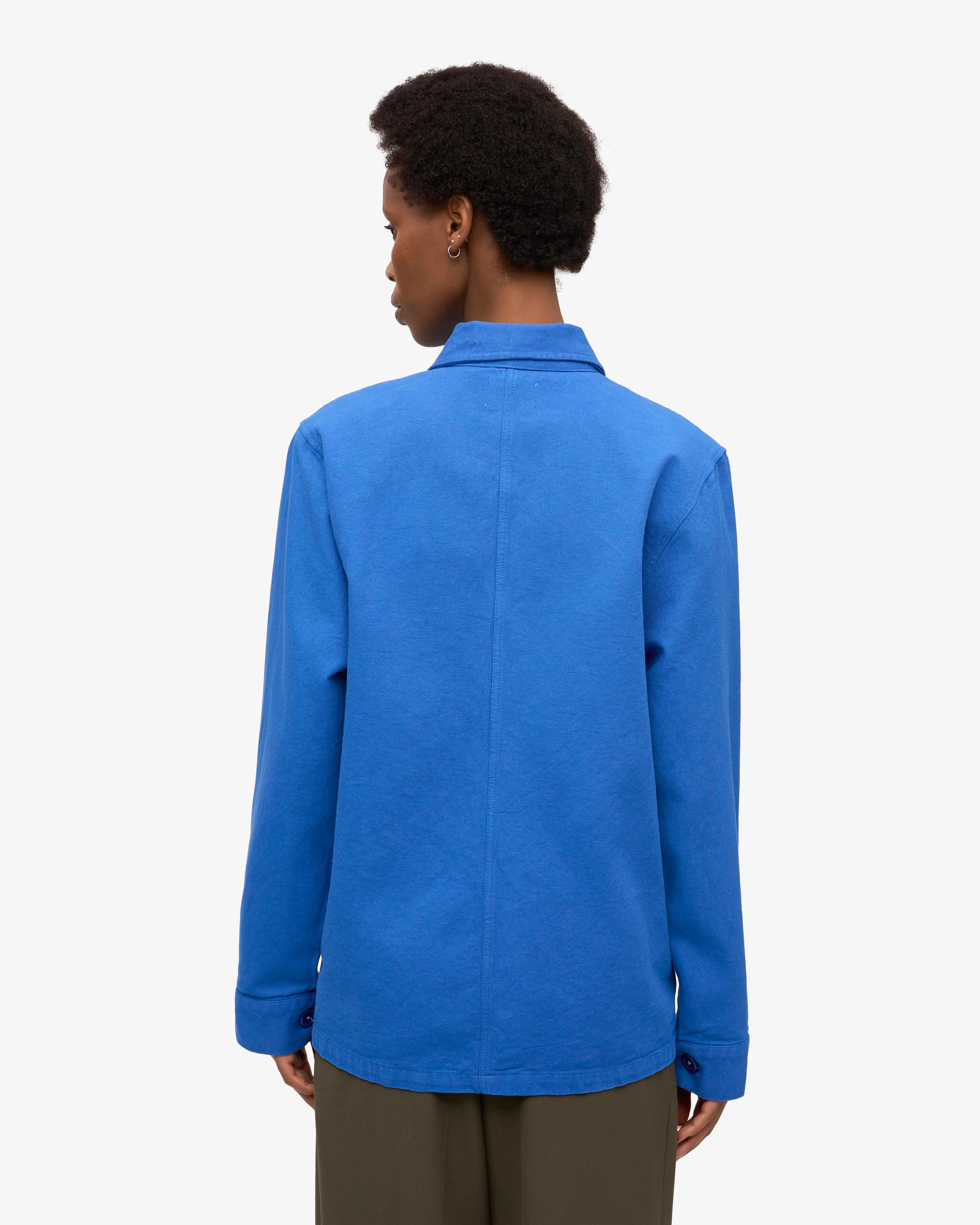 Organic Workwear Jacket - Pacific Blue