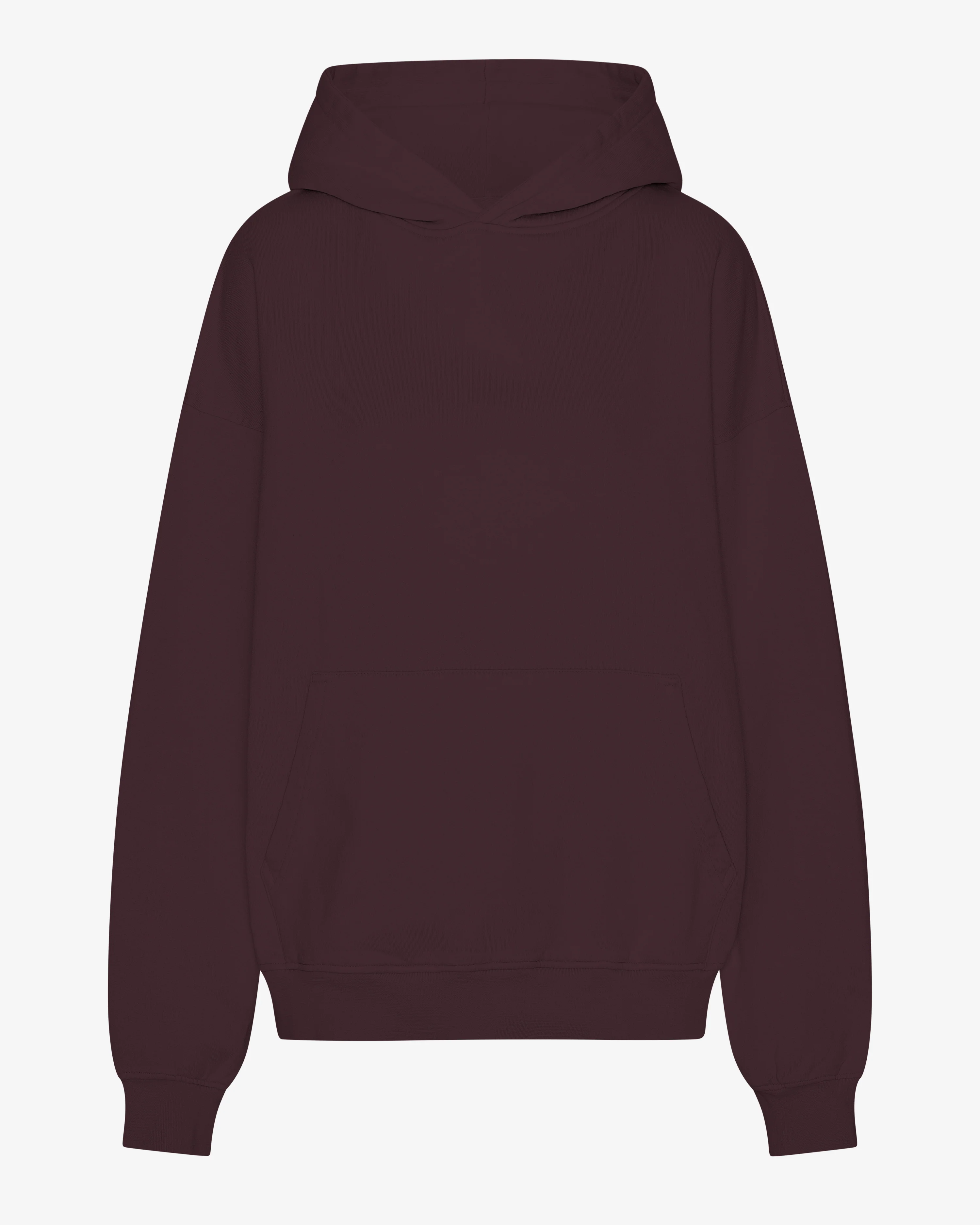 Organic Oversized Hood - Oxblood Red