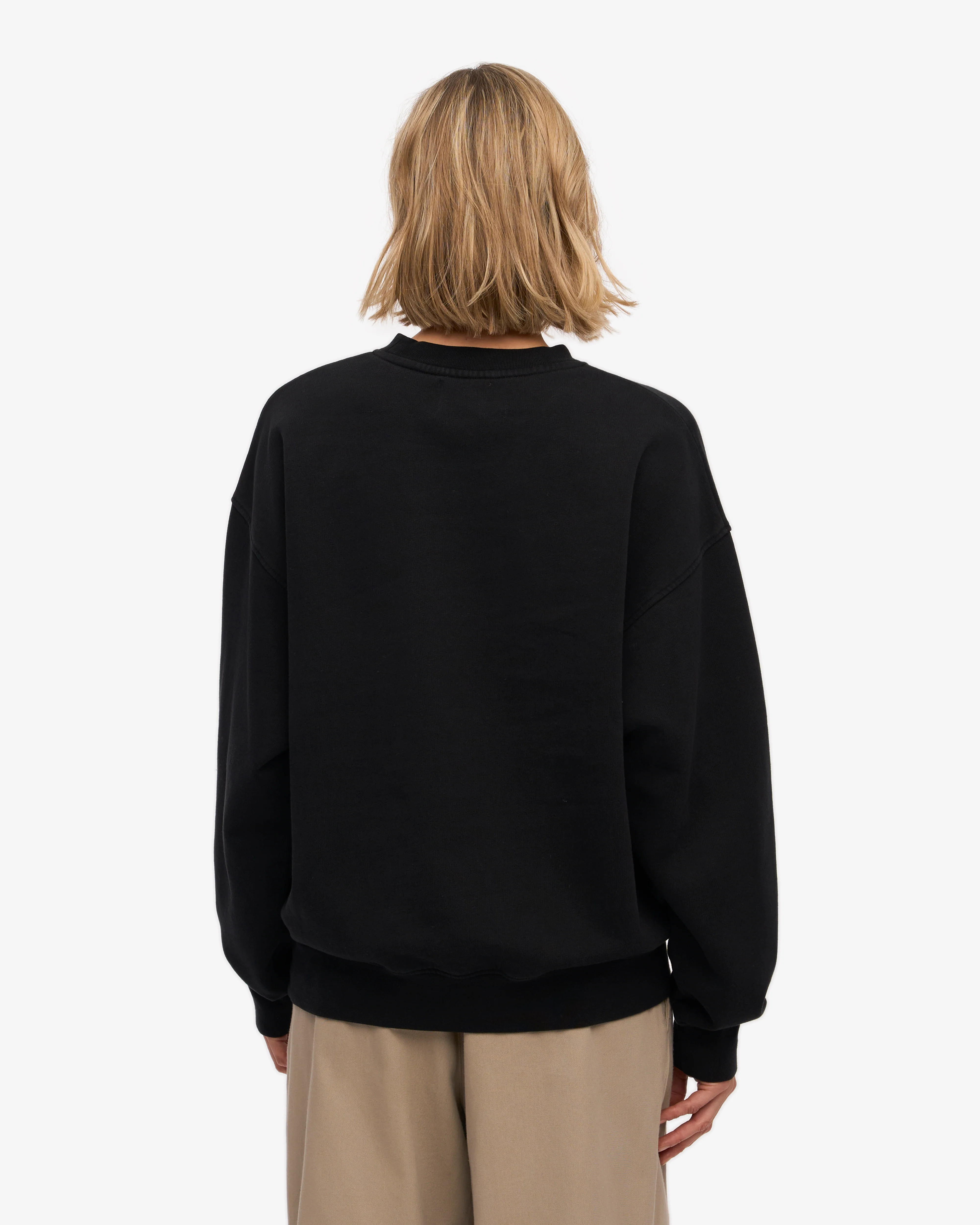 Organic Oversized Crew - Deep Black