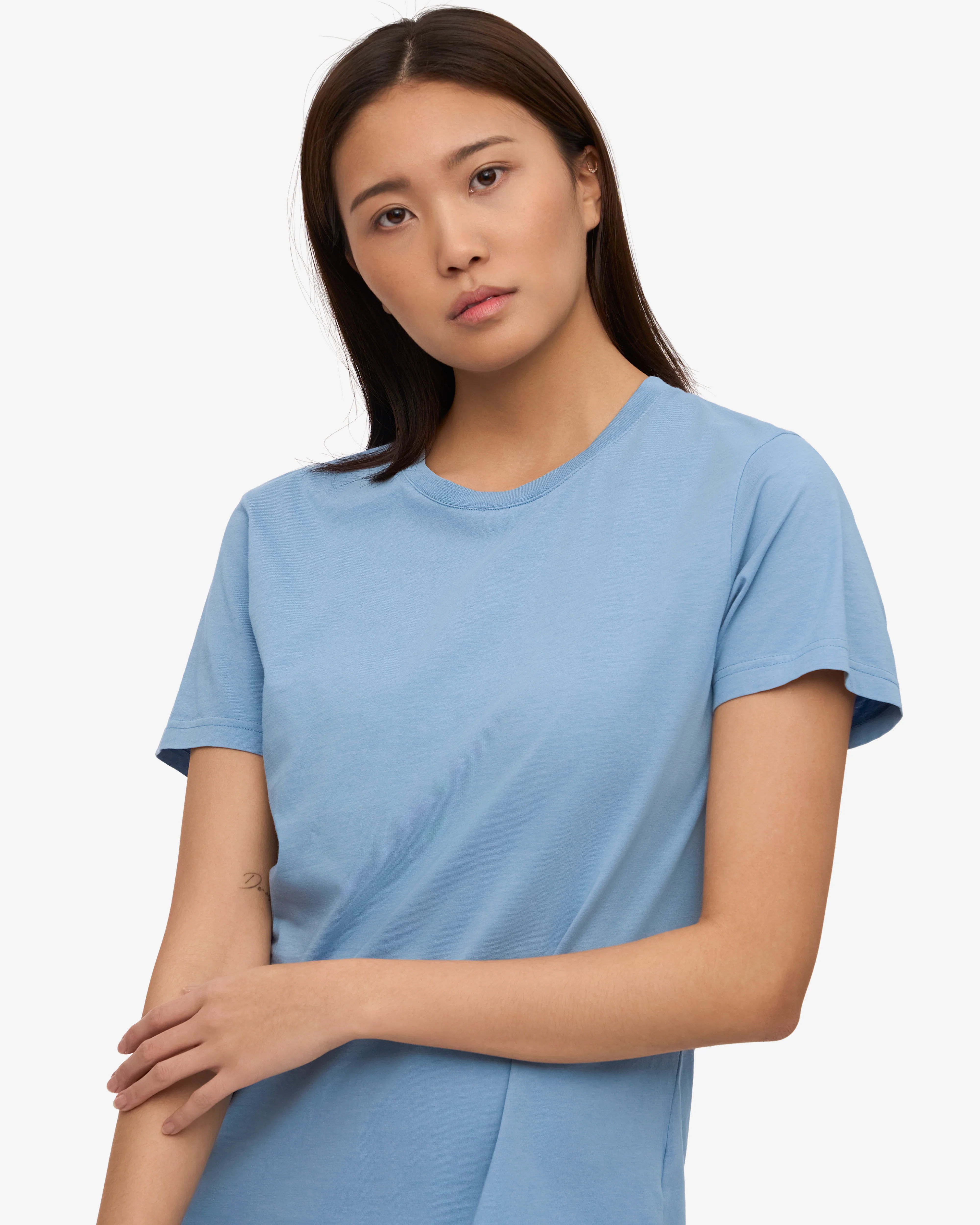 Women Light Organic Tee - Seaside Blue