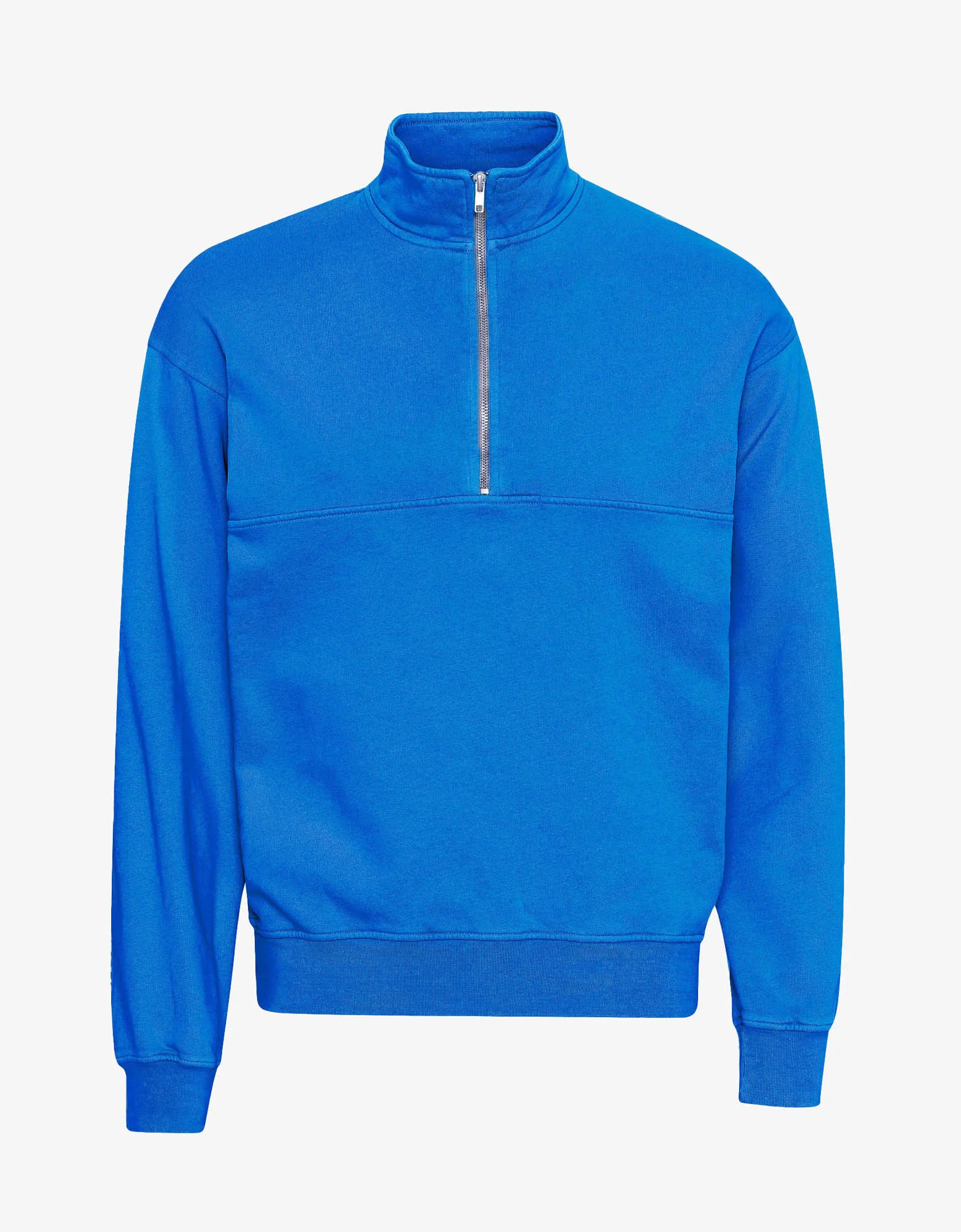 Organic Quarter Zip - Pacific Blue