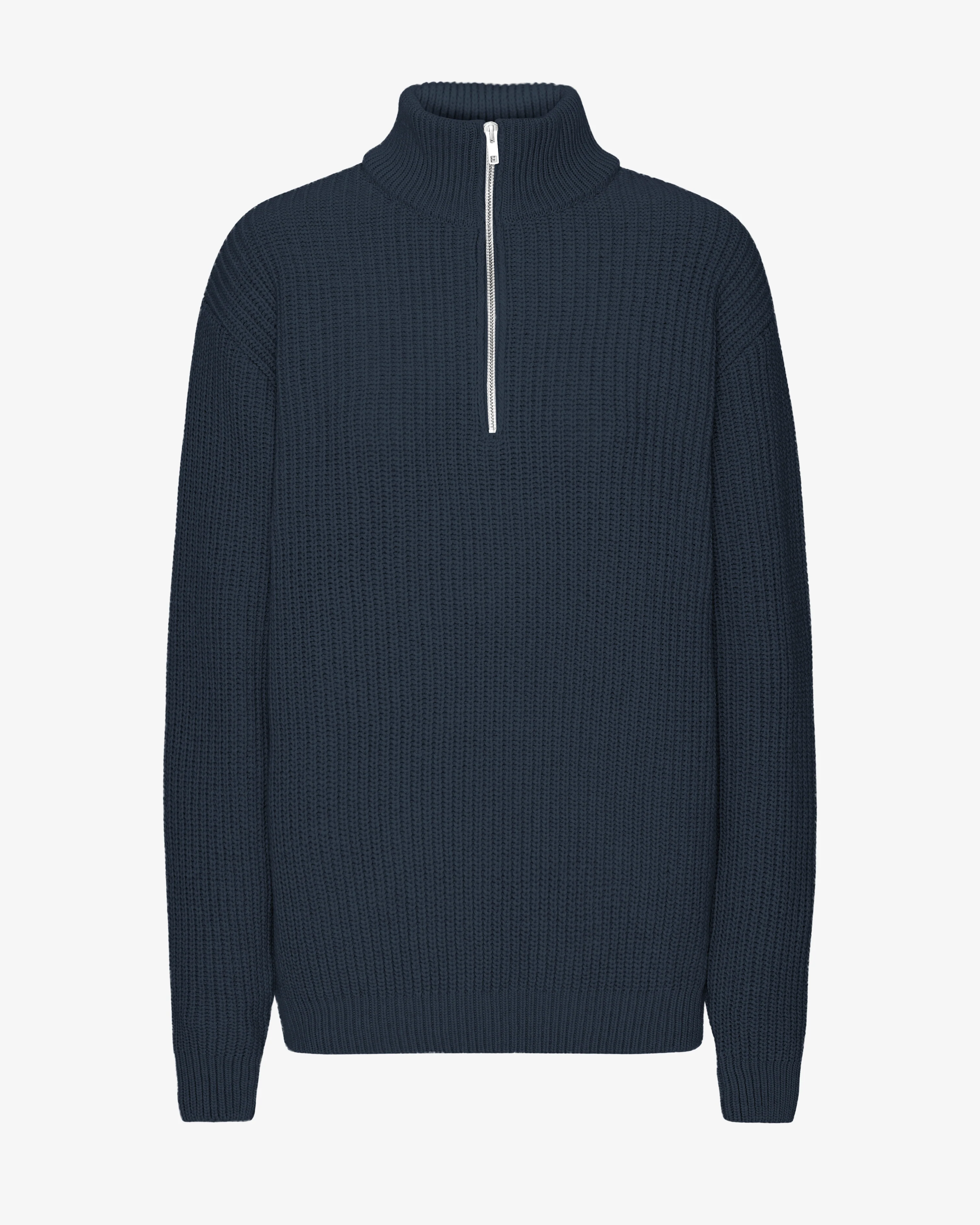Merino Quarter Zip - Navy Blue