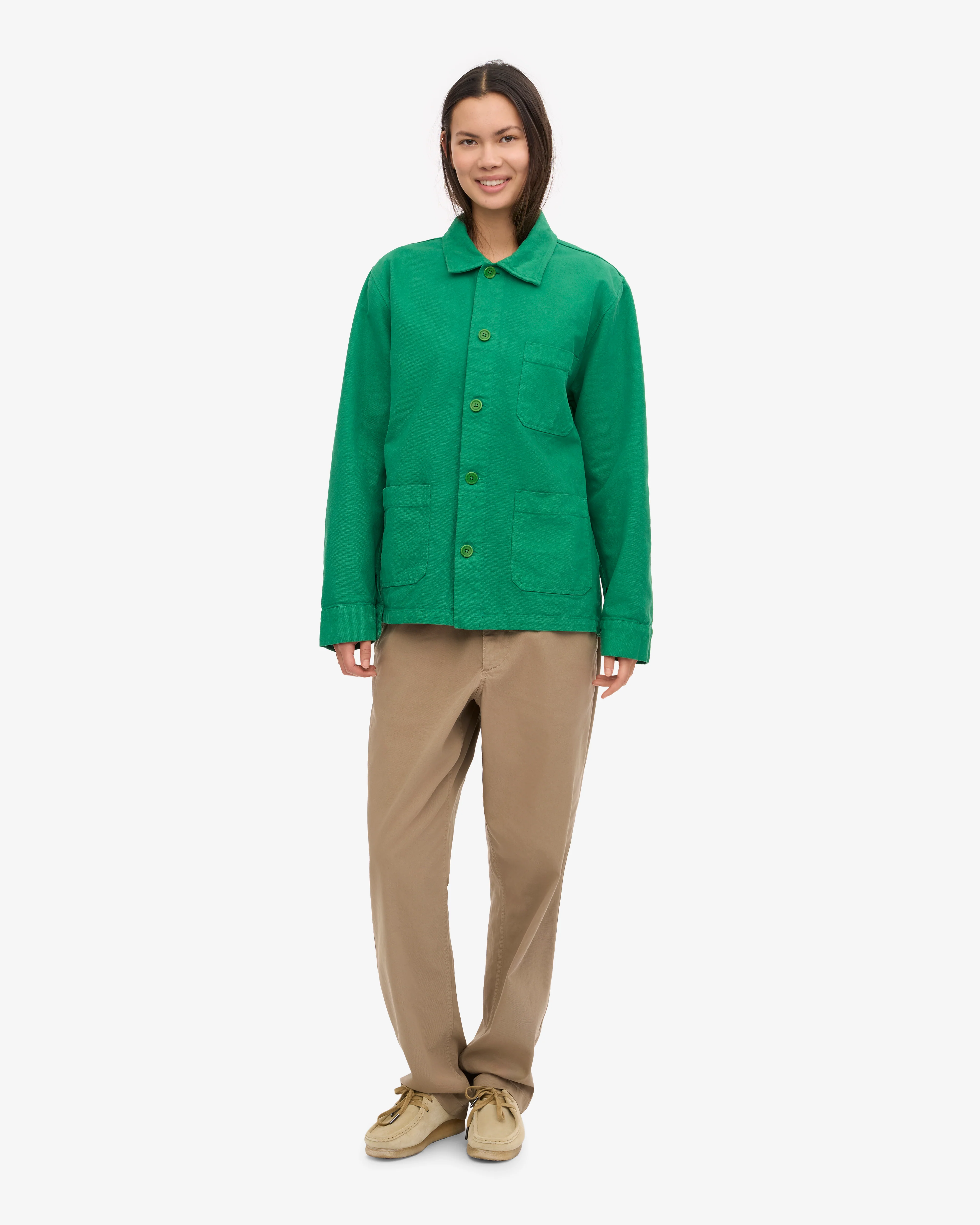 Organic Workwear Jacket - Kelly Green