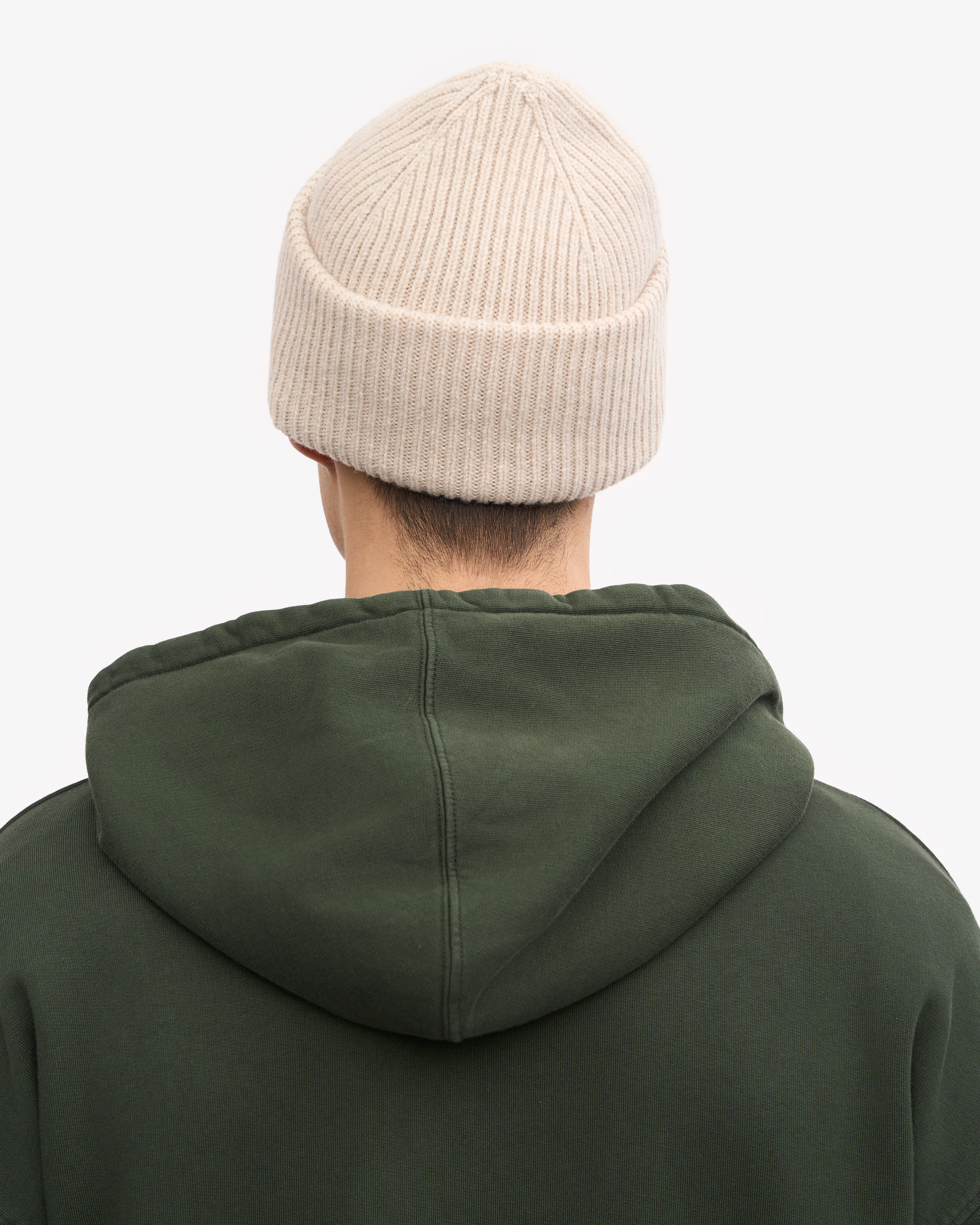 Merino Wool Hat - Ivory White