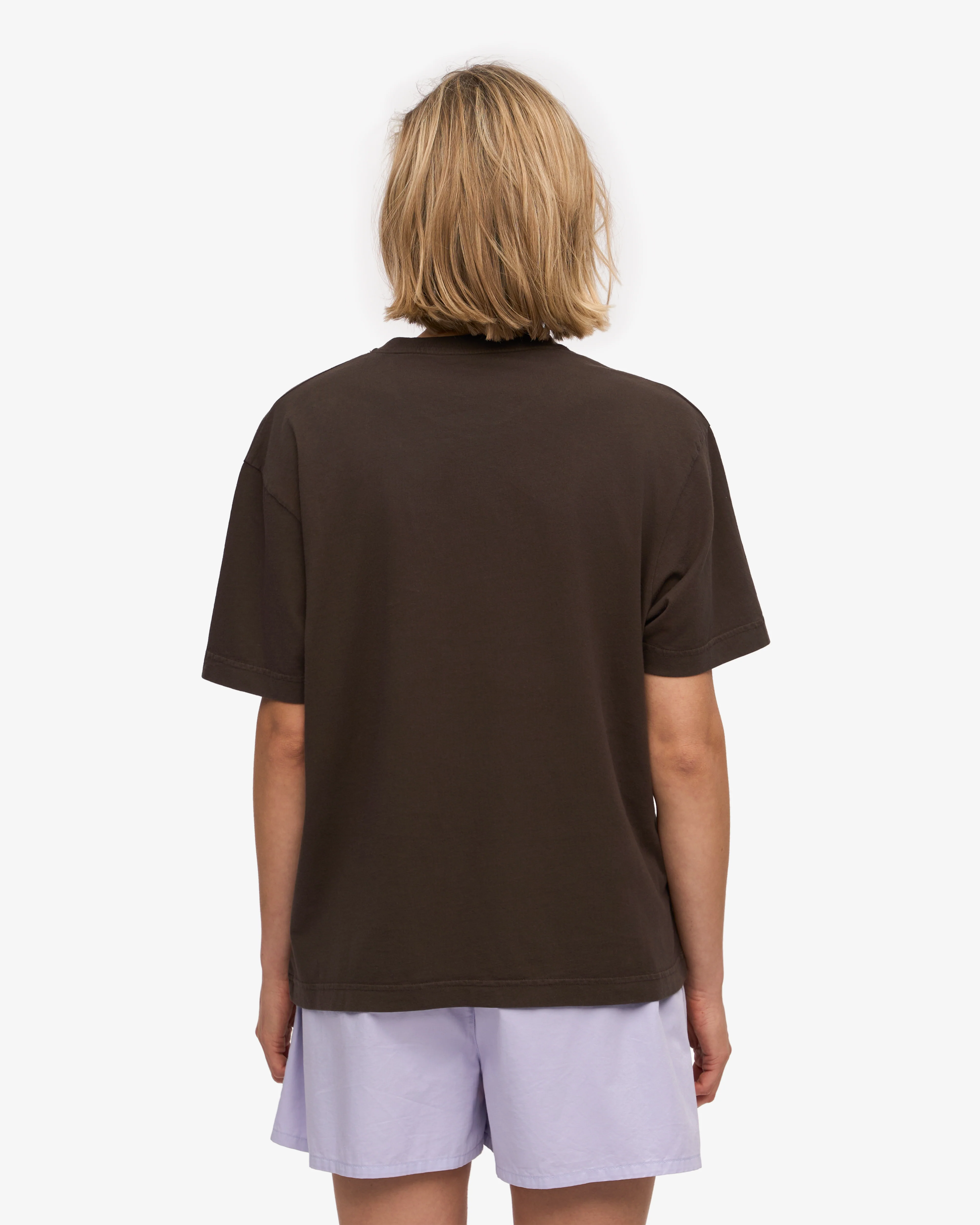 Oversized Organic T-Shirt - Coffee Brown