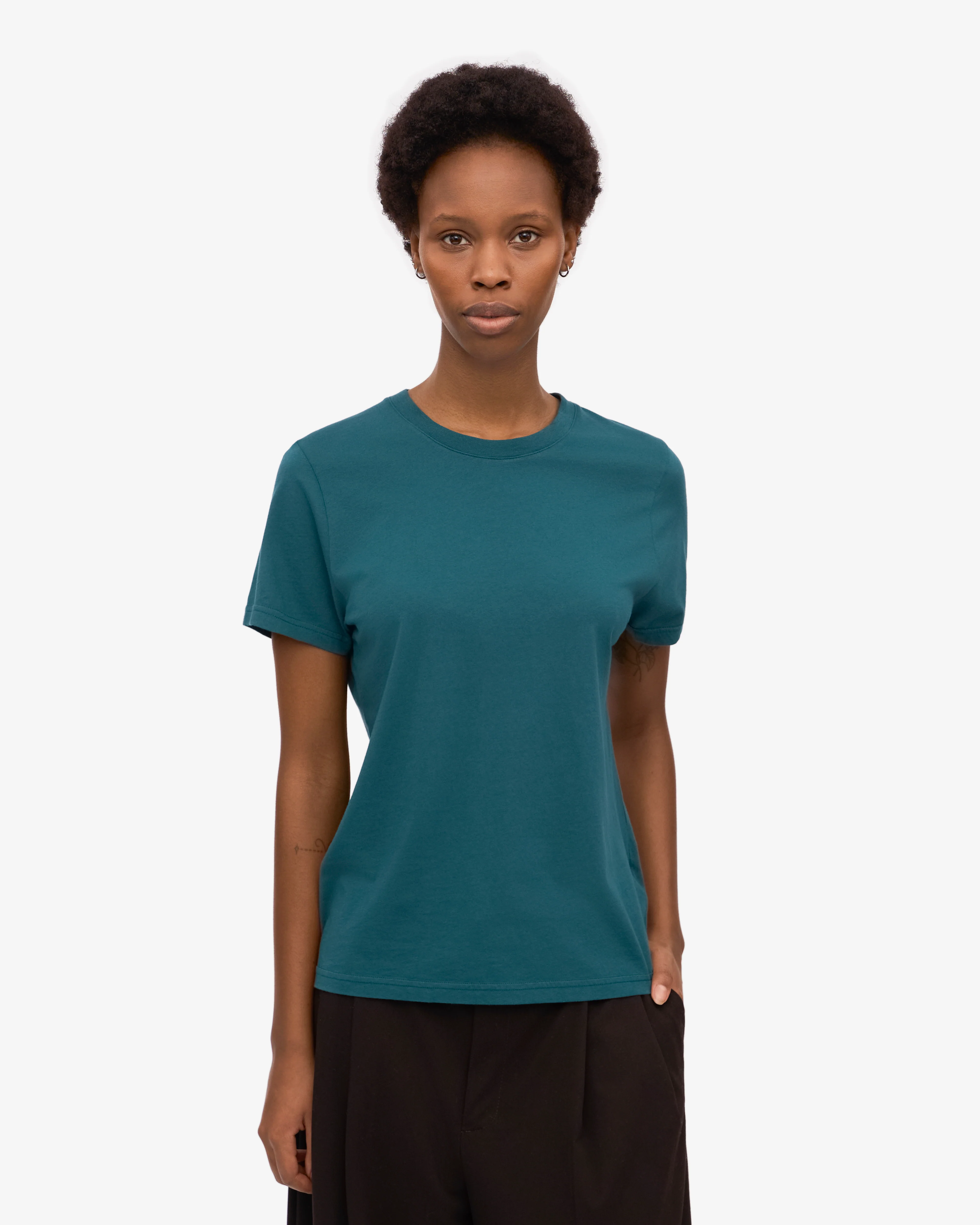 Women Light Organic Tee - Ocean Green