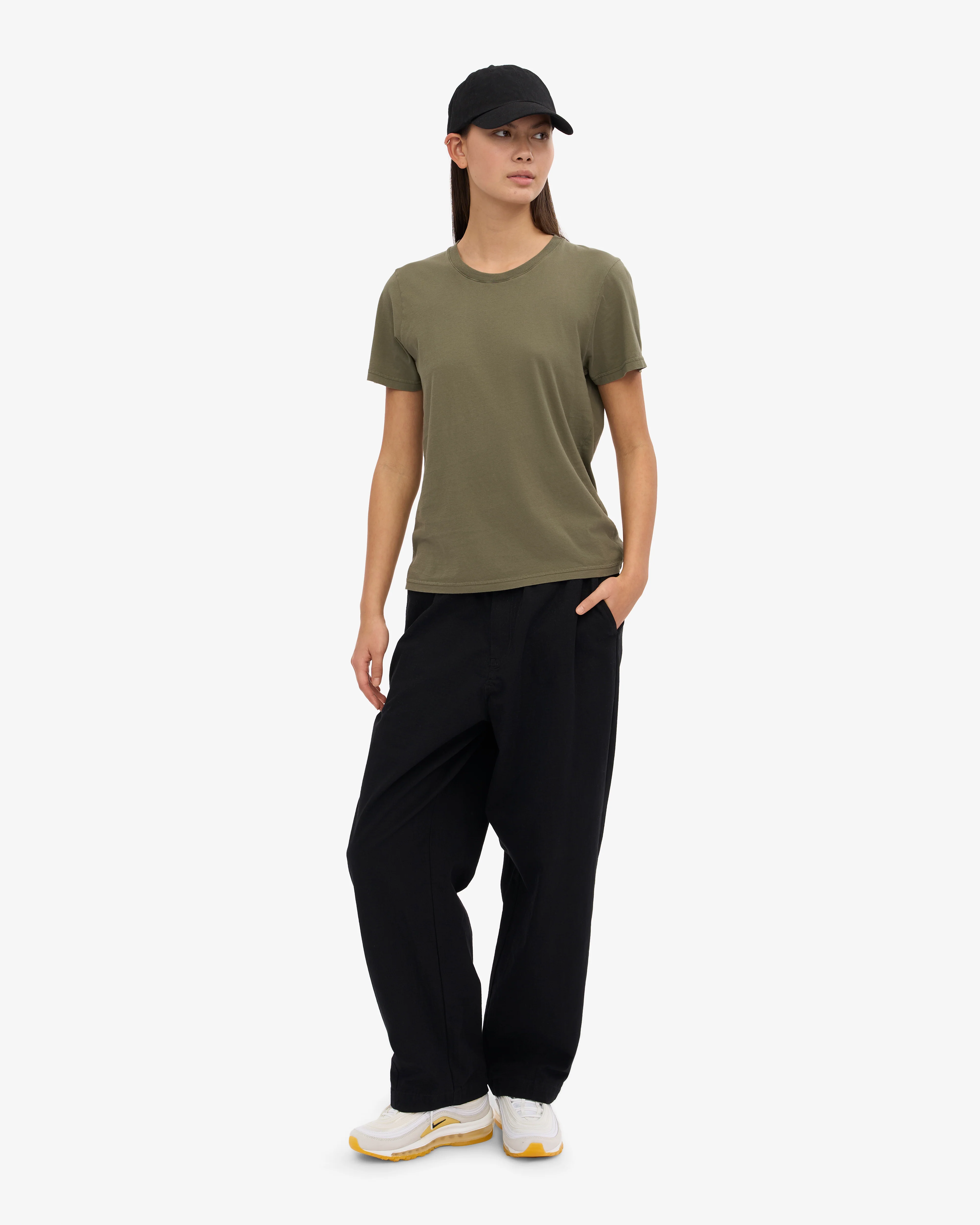 Women Light Organic Tee - Dusty Olive