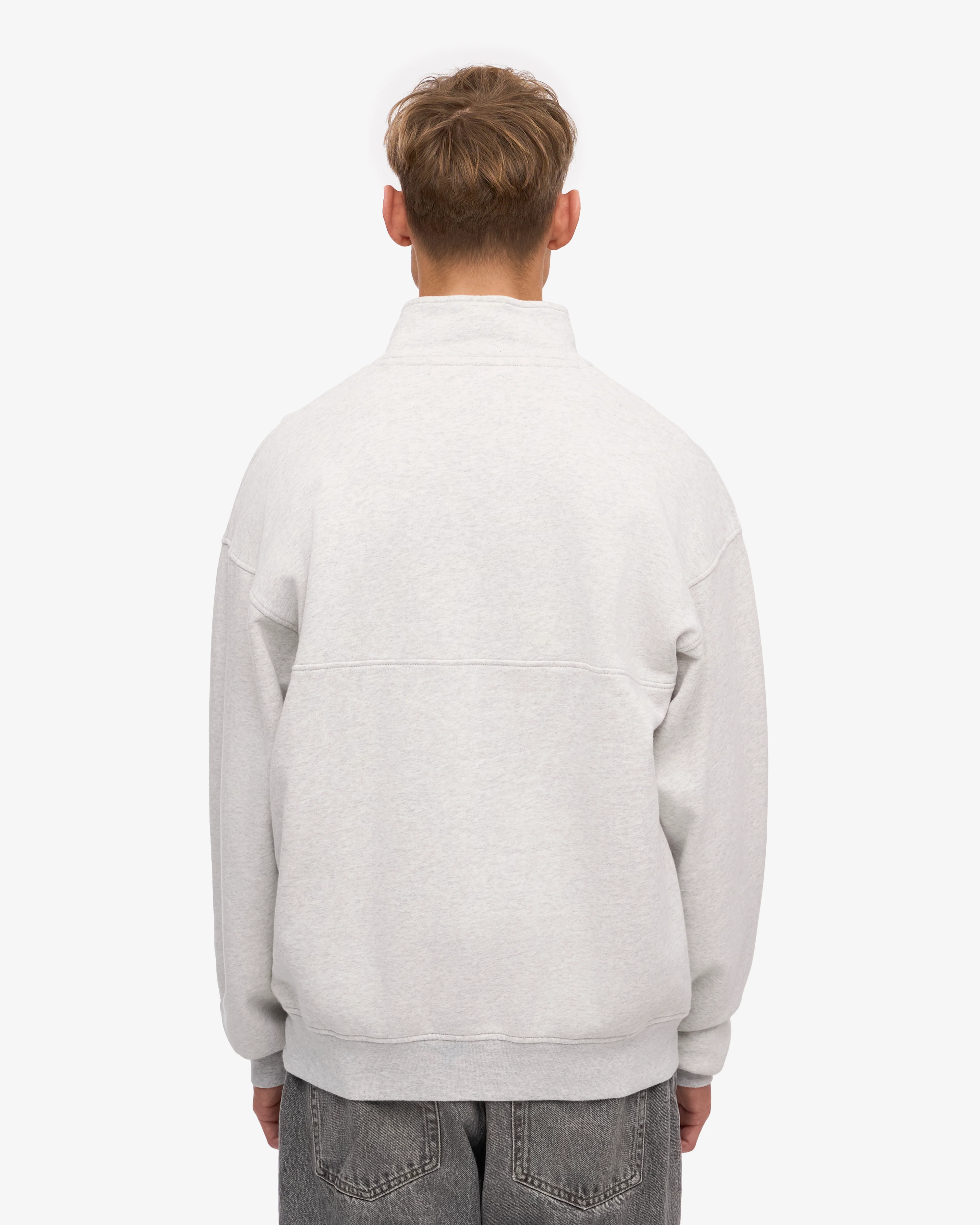 Organic Quarter Zip - Snow Melange