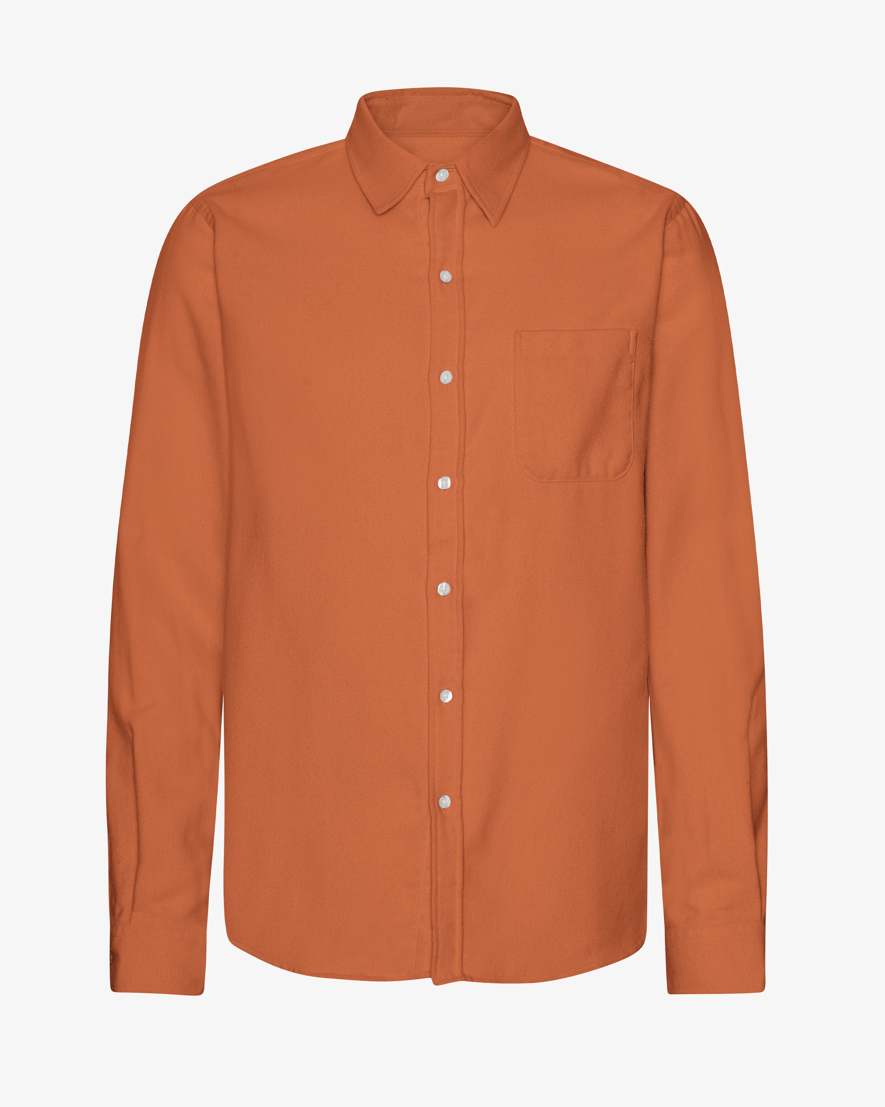 Organic Flannel Shirt - Ginger Brown