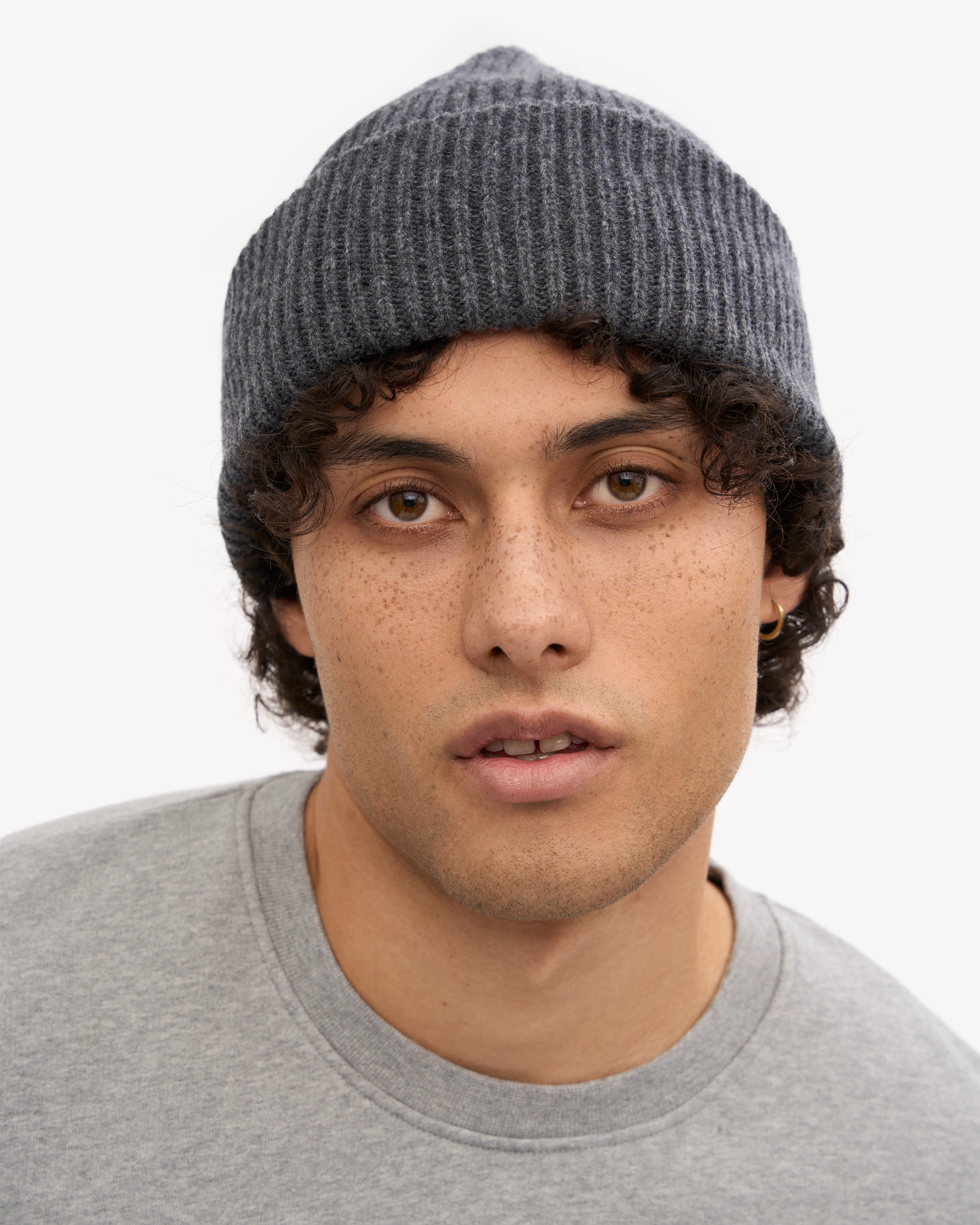 Merino Wool Hat - Lava Grey