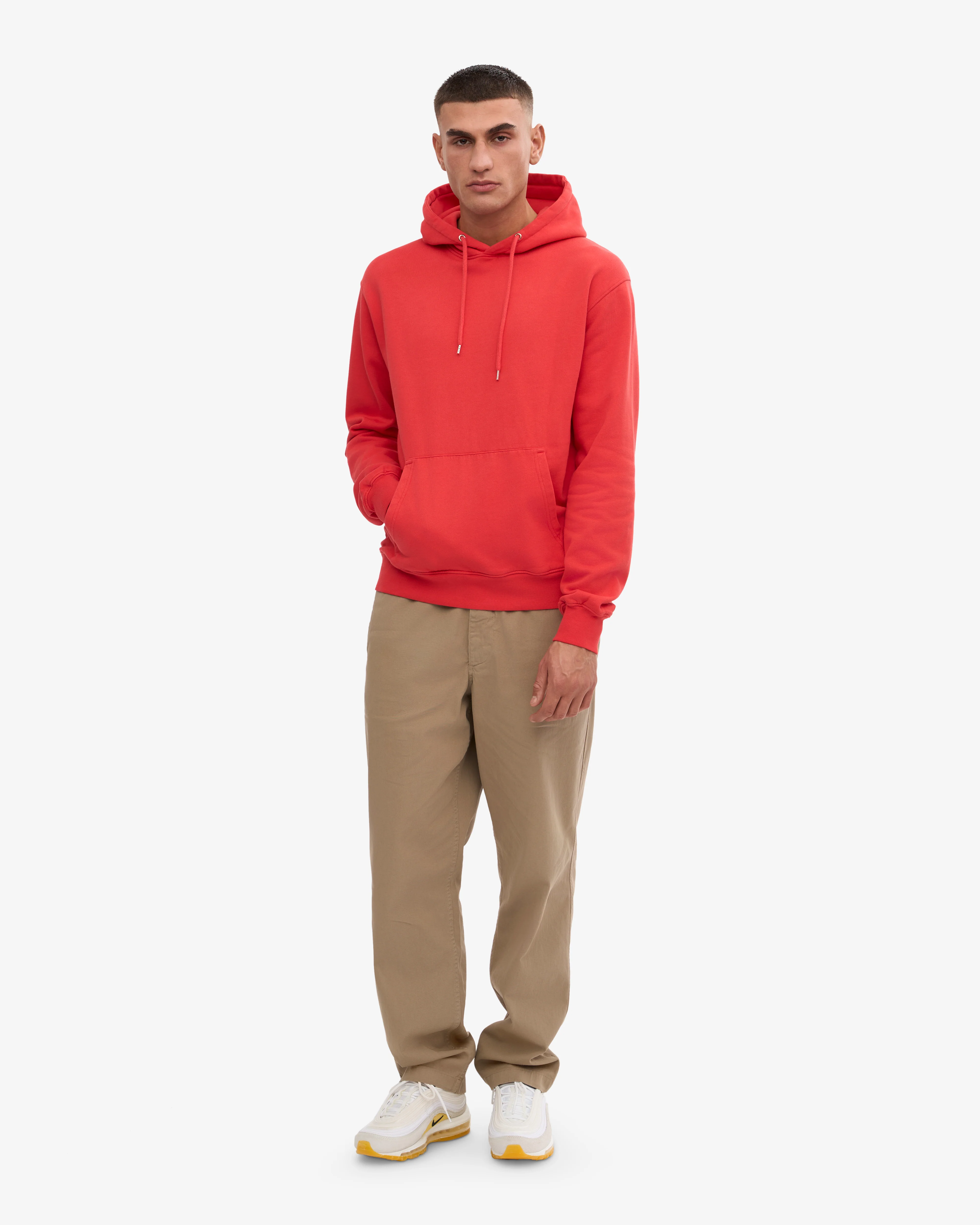 Classic Organic Hood - Red Tangerine
