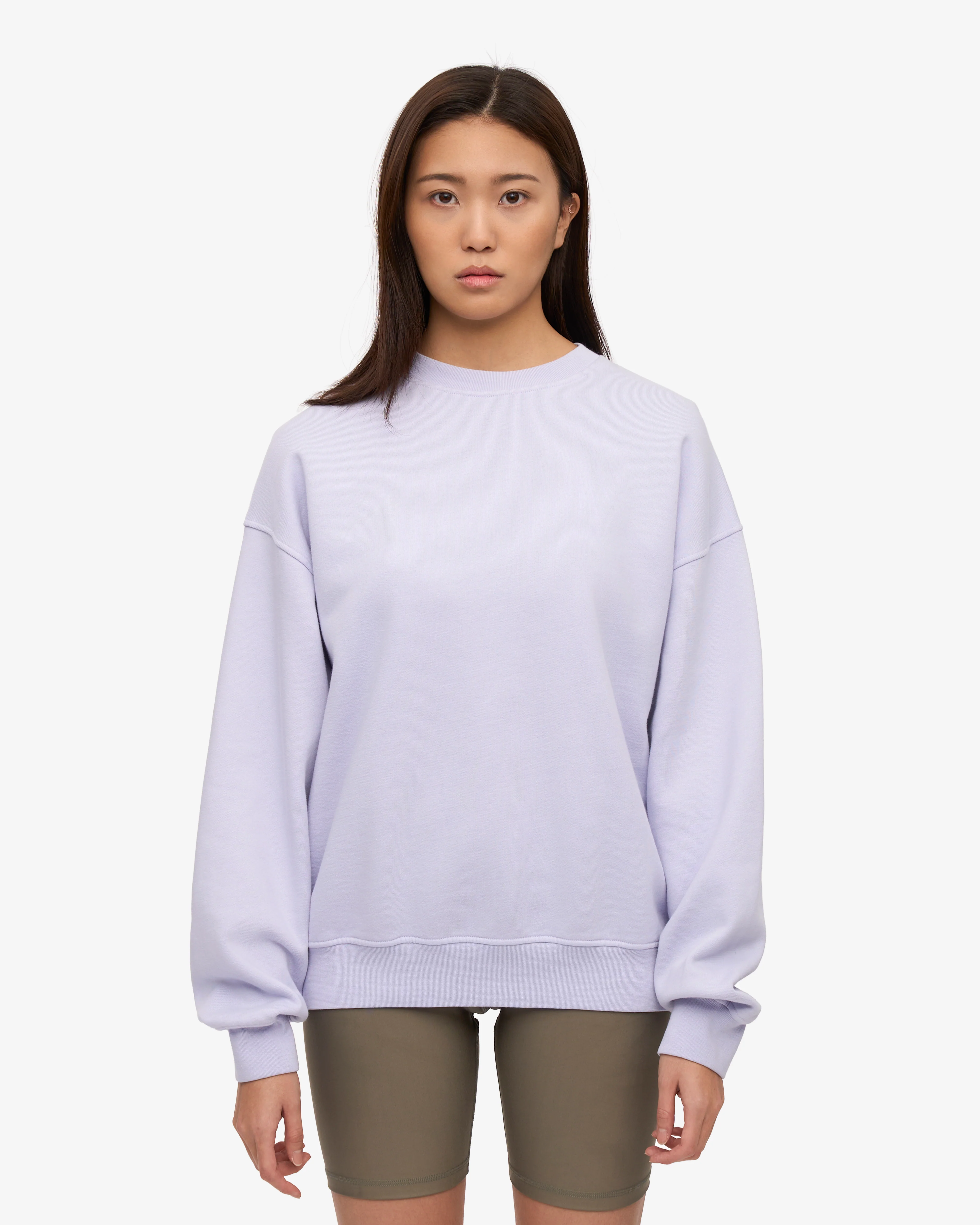 Organic Oversized Crew - Soft Lavender