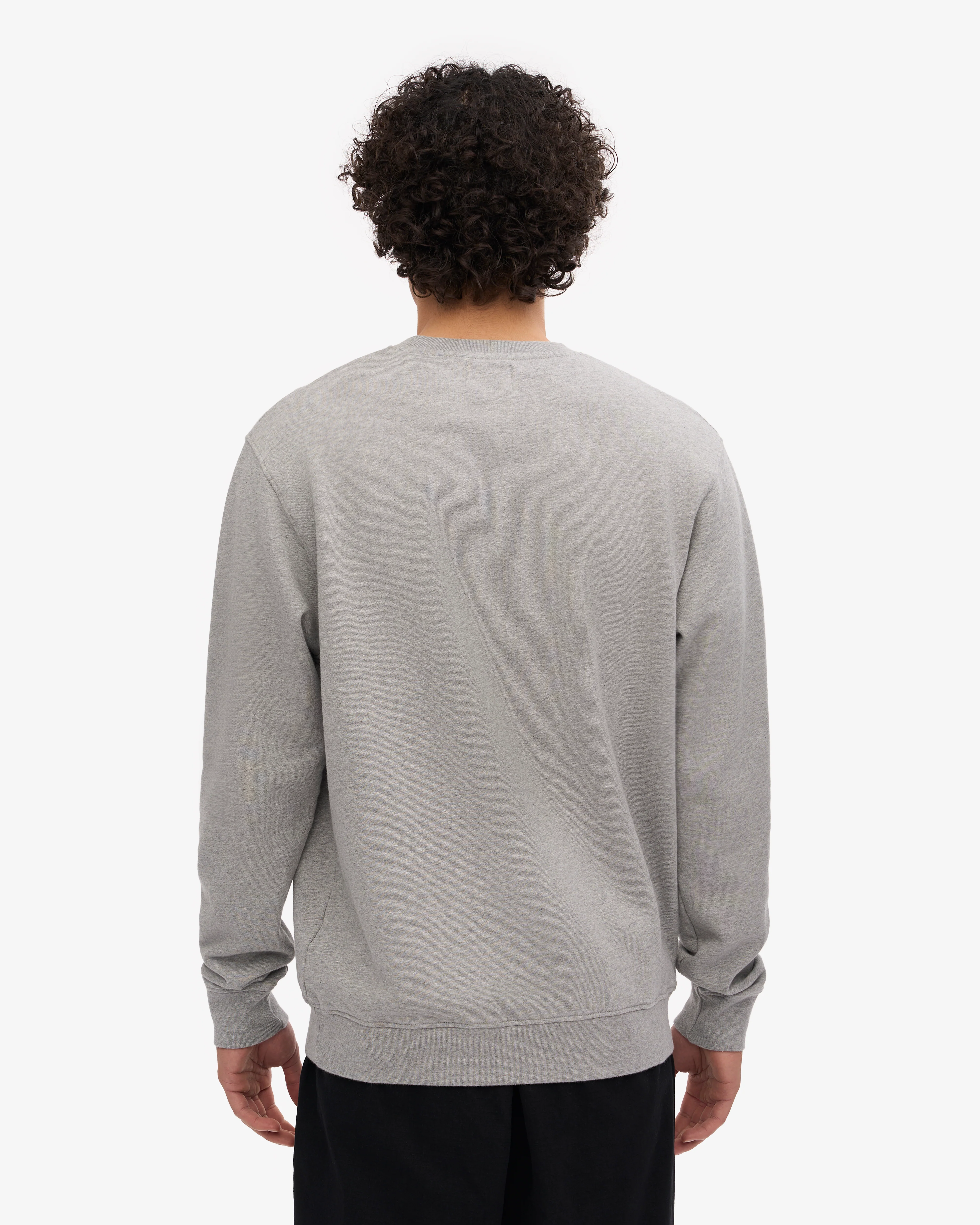 Classic Organic Crew - Heather Grey