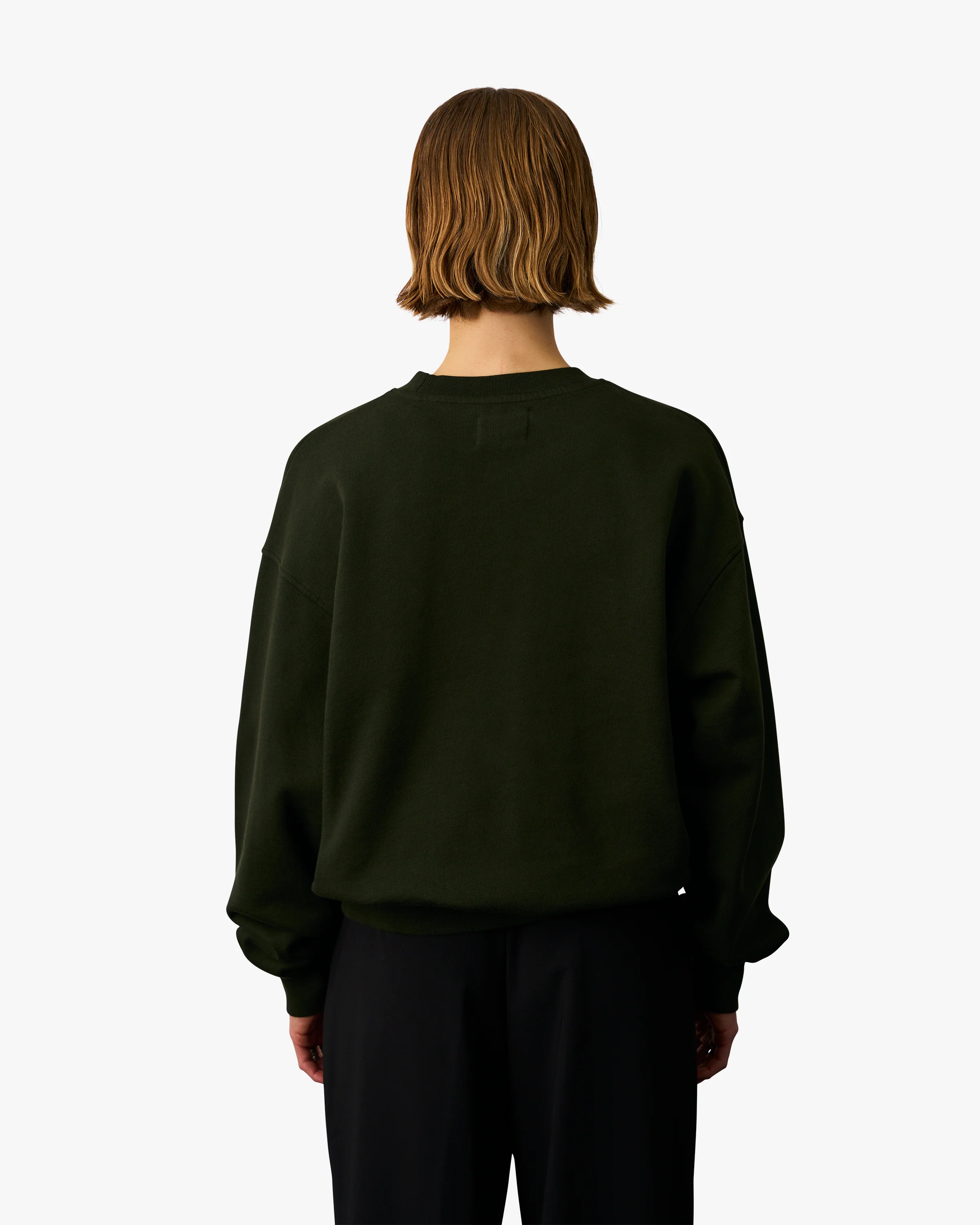 Organic Oversized Crew - Scarlet Red