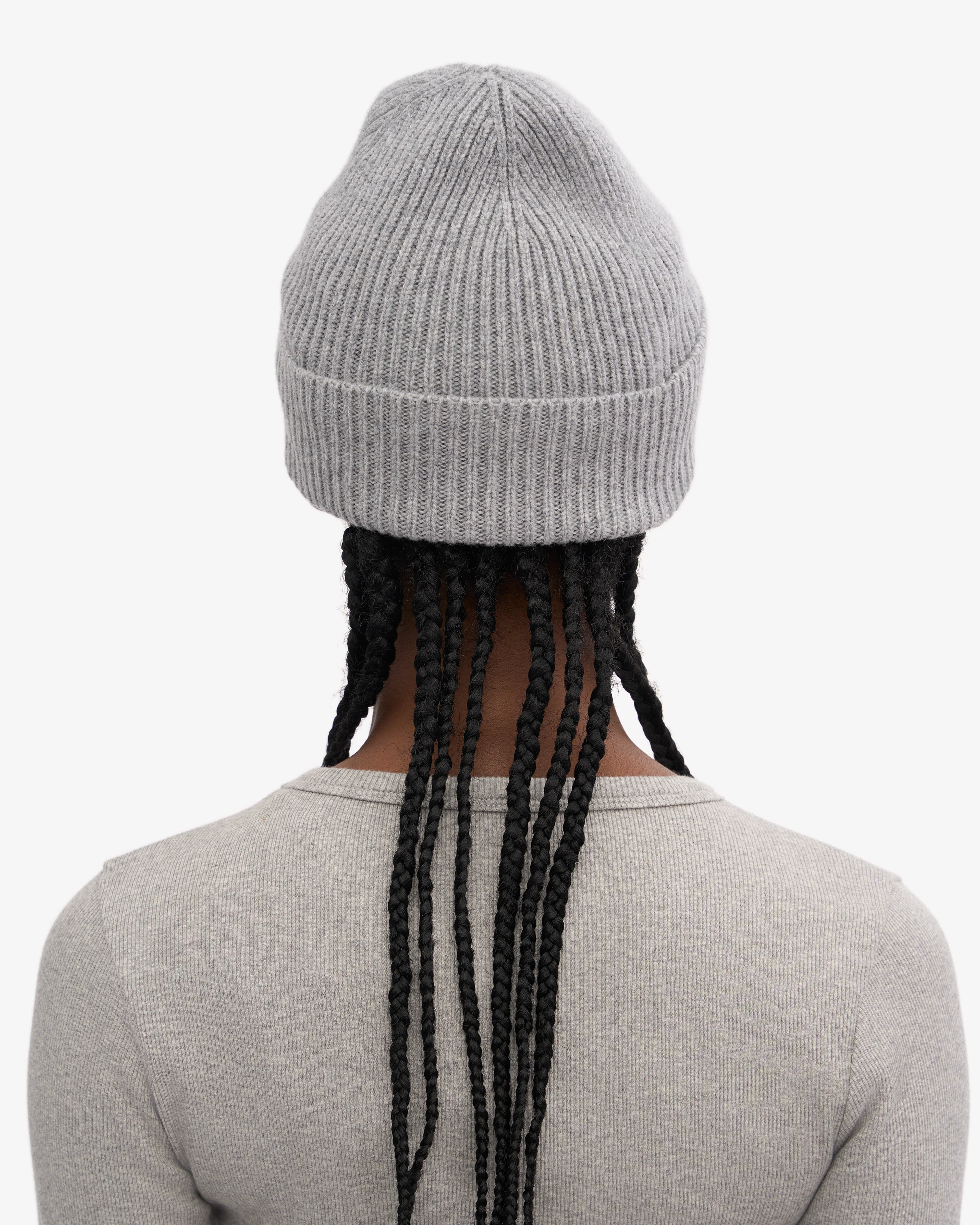 Merino Wool Beanie - Heather Grey