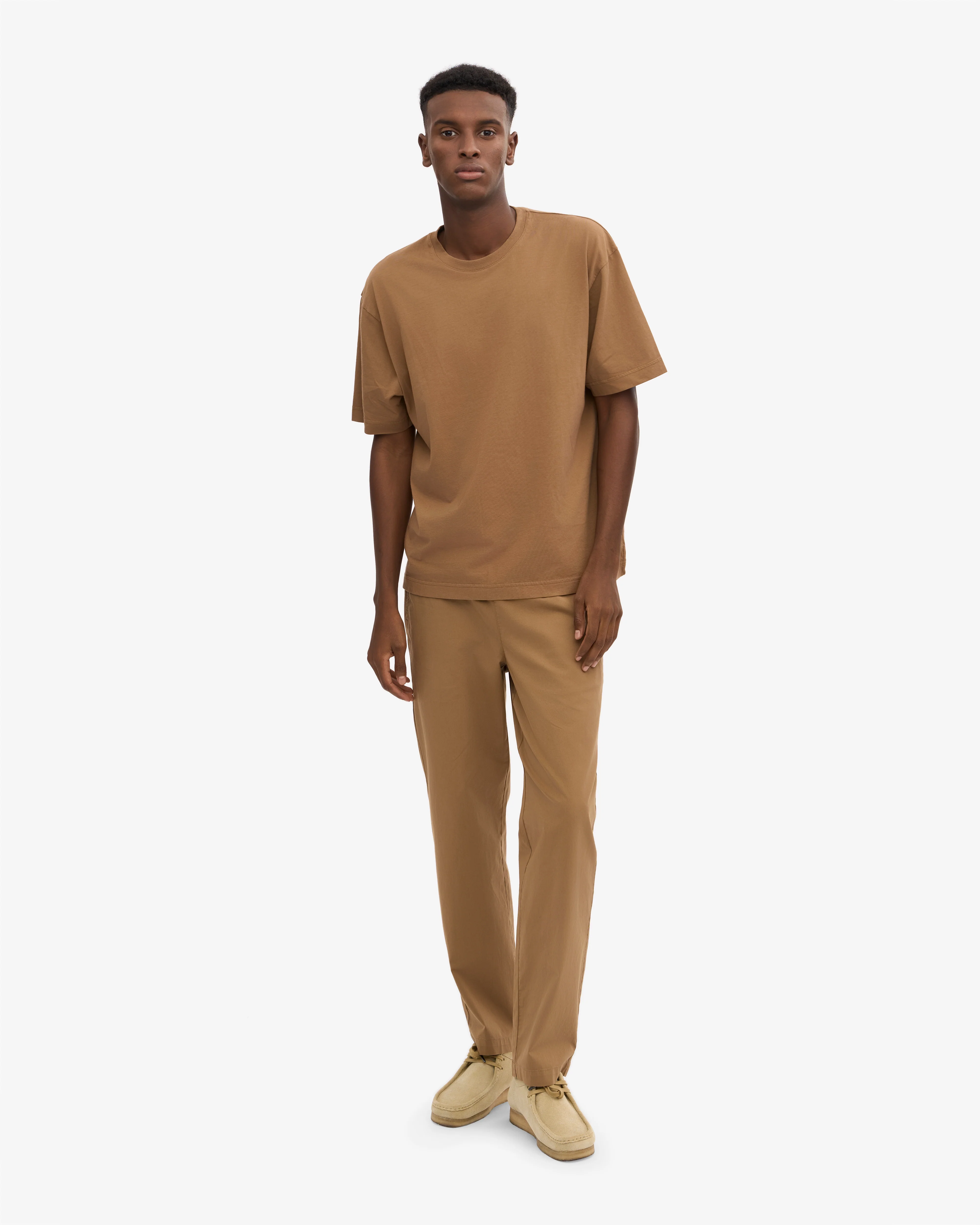 Oversized Organic T-Shirt - Sahara Camel