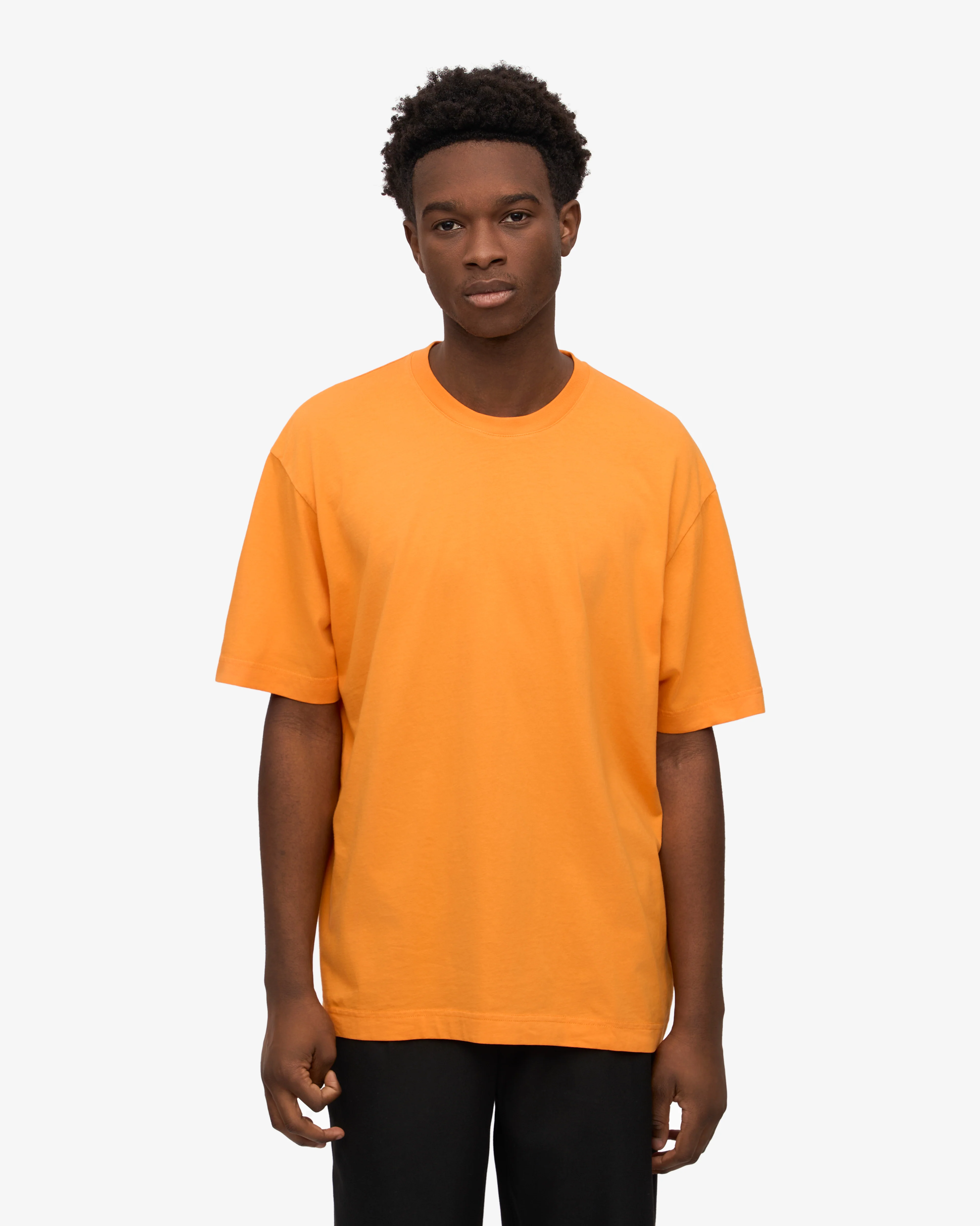 Oversized Organic T-Shirt - Sunny Orange