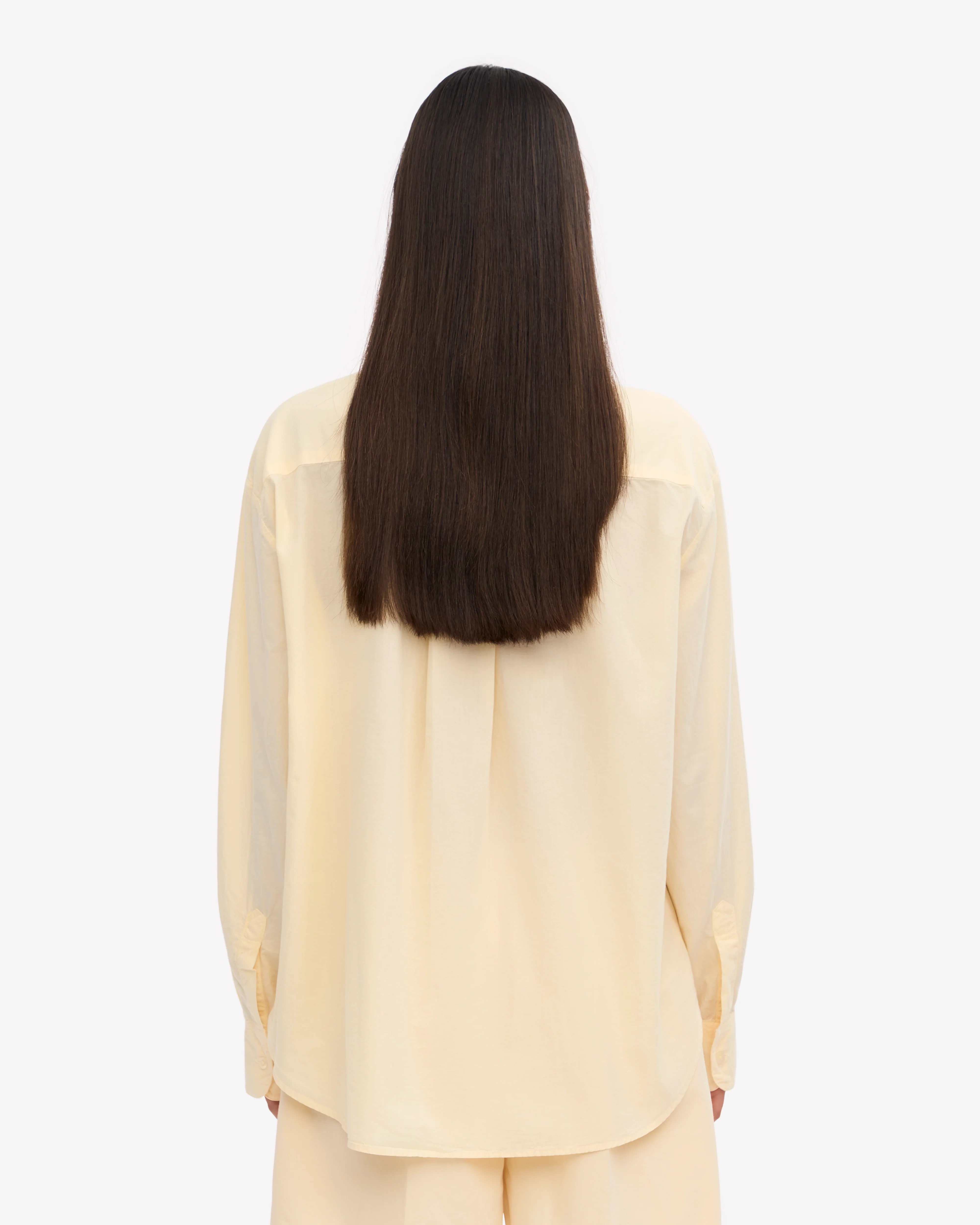Organic Oversized Shirt - Soft Yellow