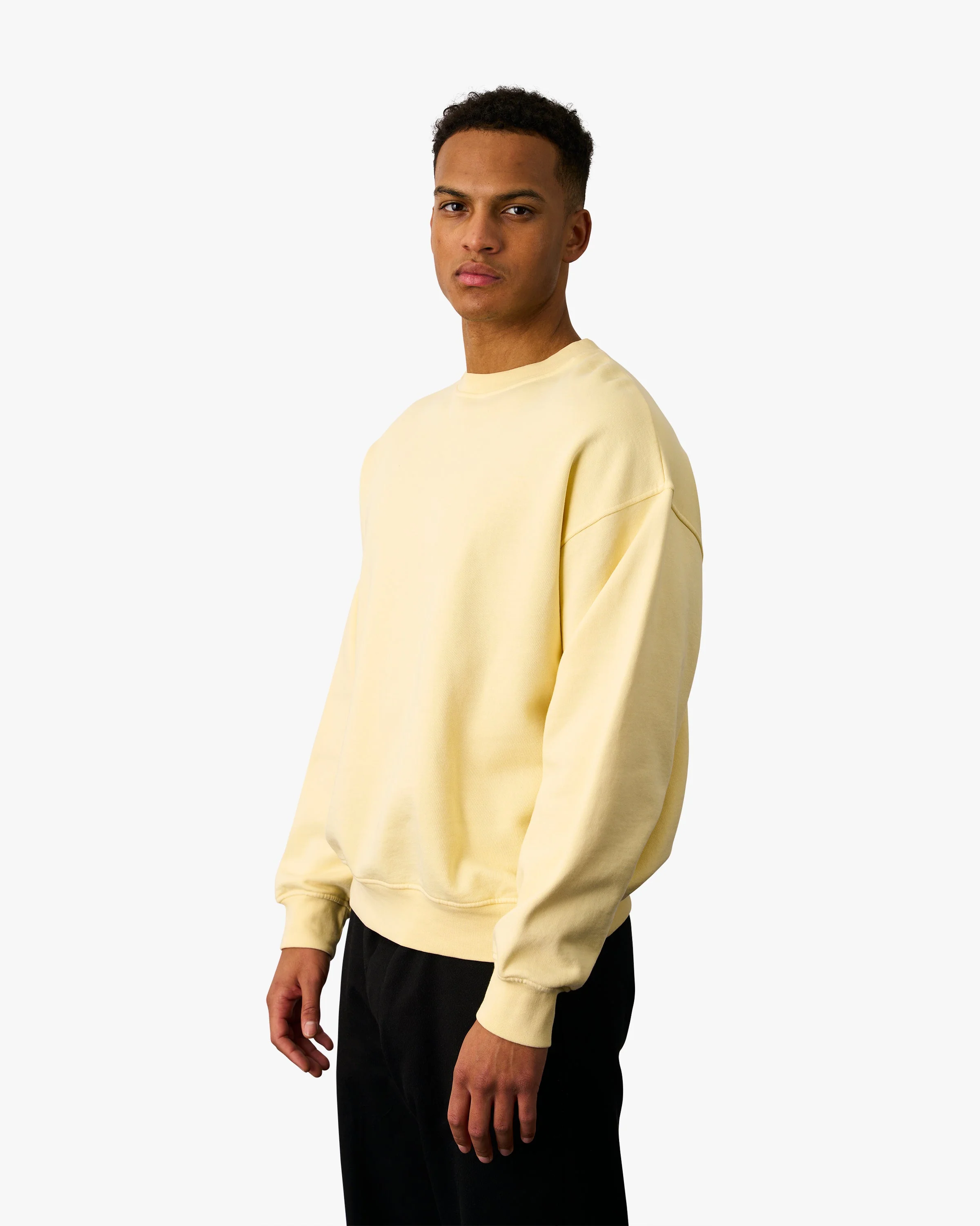 Organic Oversized Crew - Misty Brown
