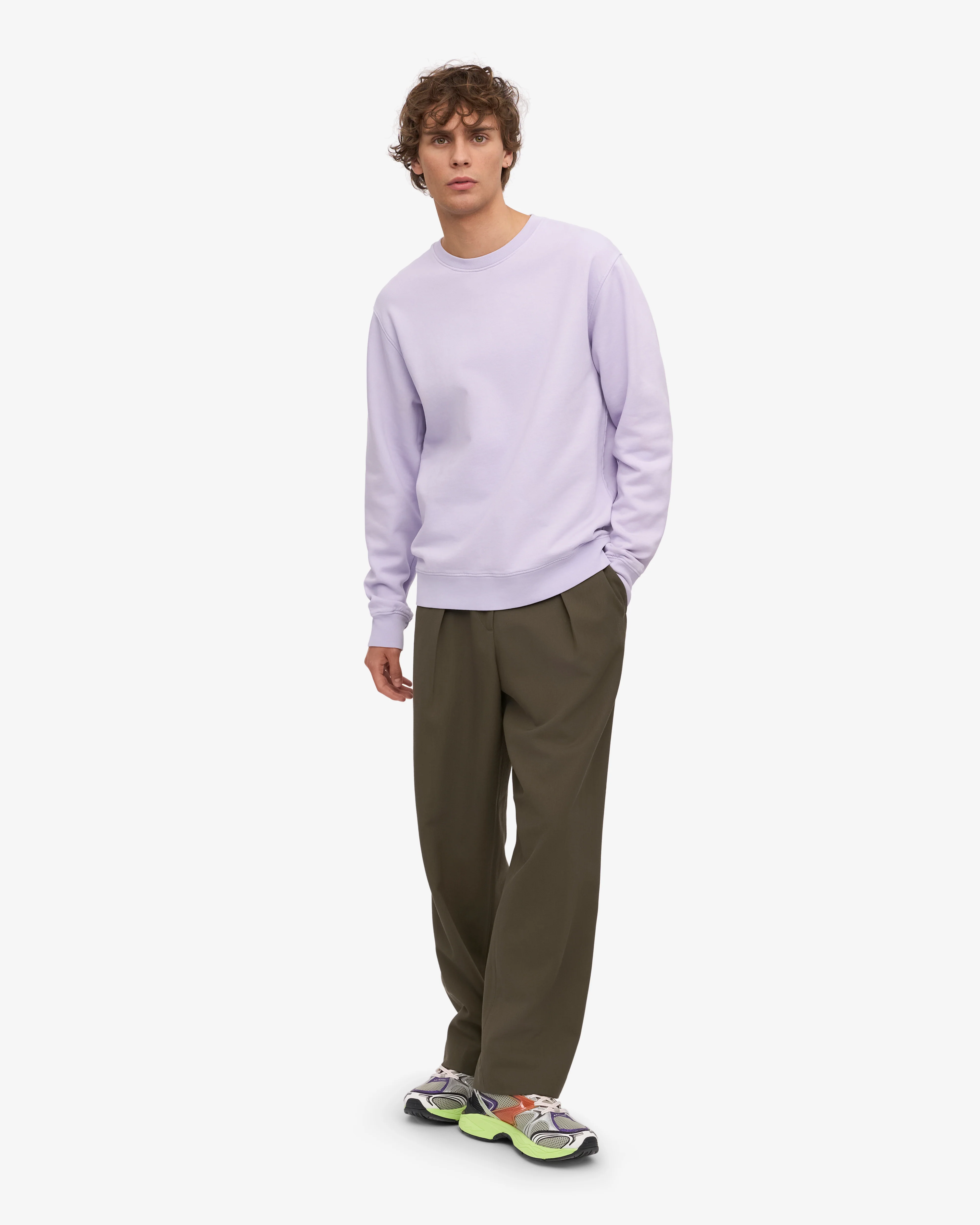 Classic Organic Crew - Soft Lavender
