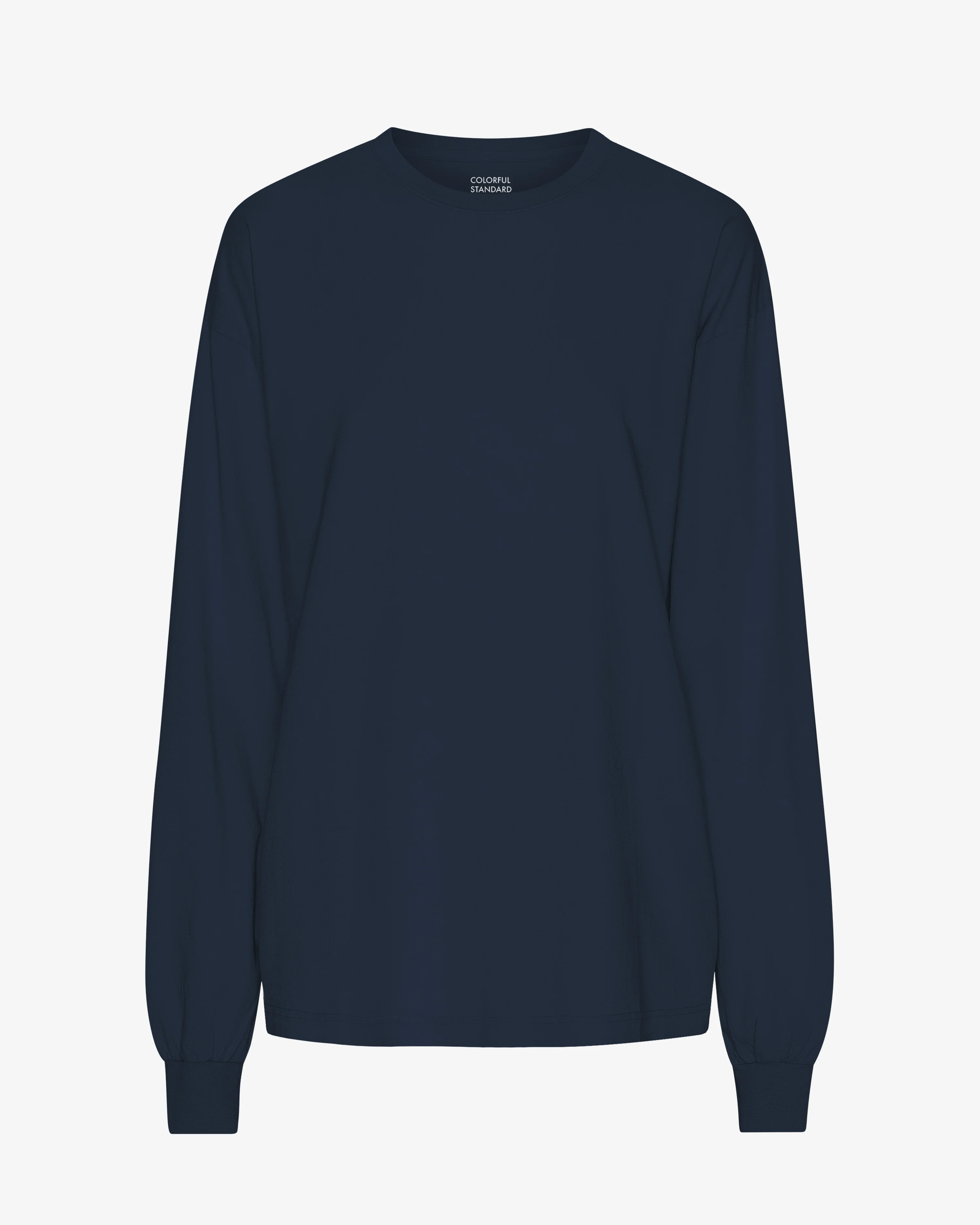 Oversized Organic LS T-Shirt - Navy Blue