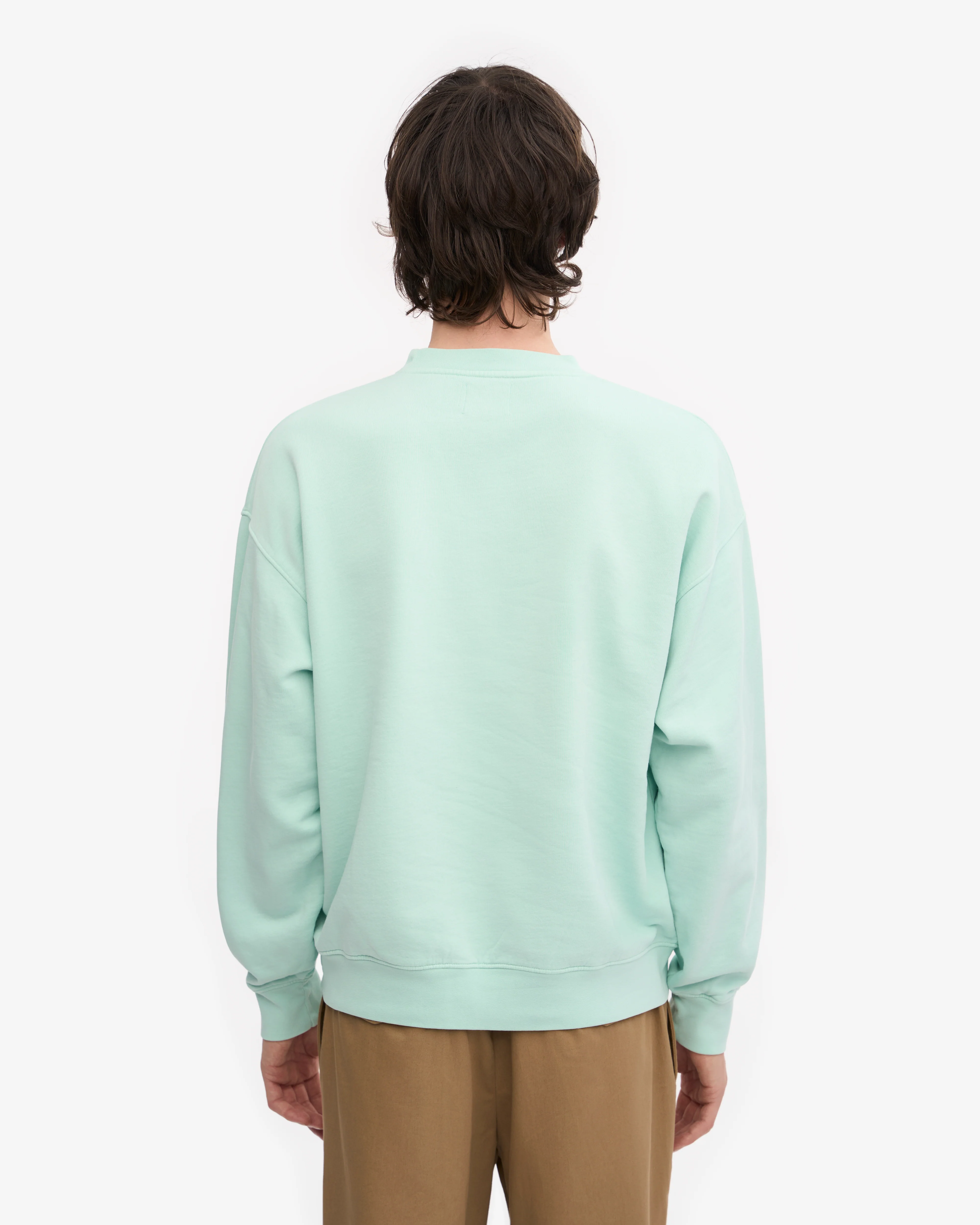 Organic Oversized Crew - Light Aqua