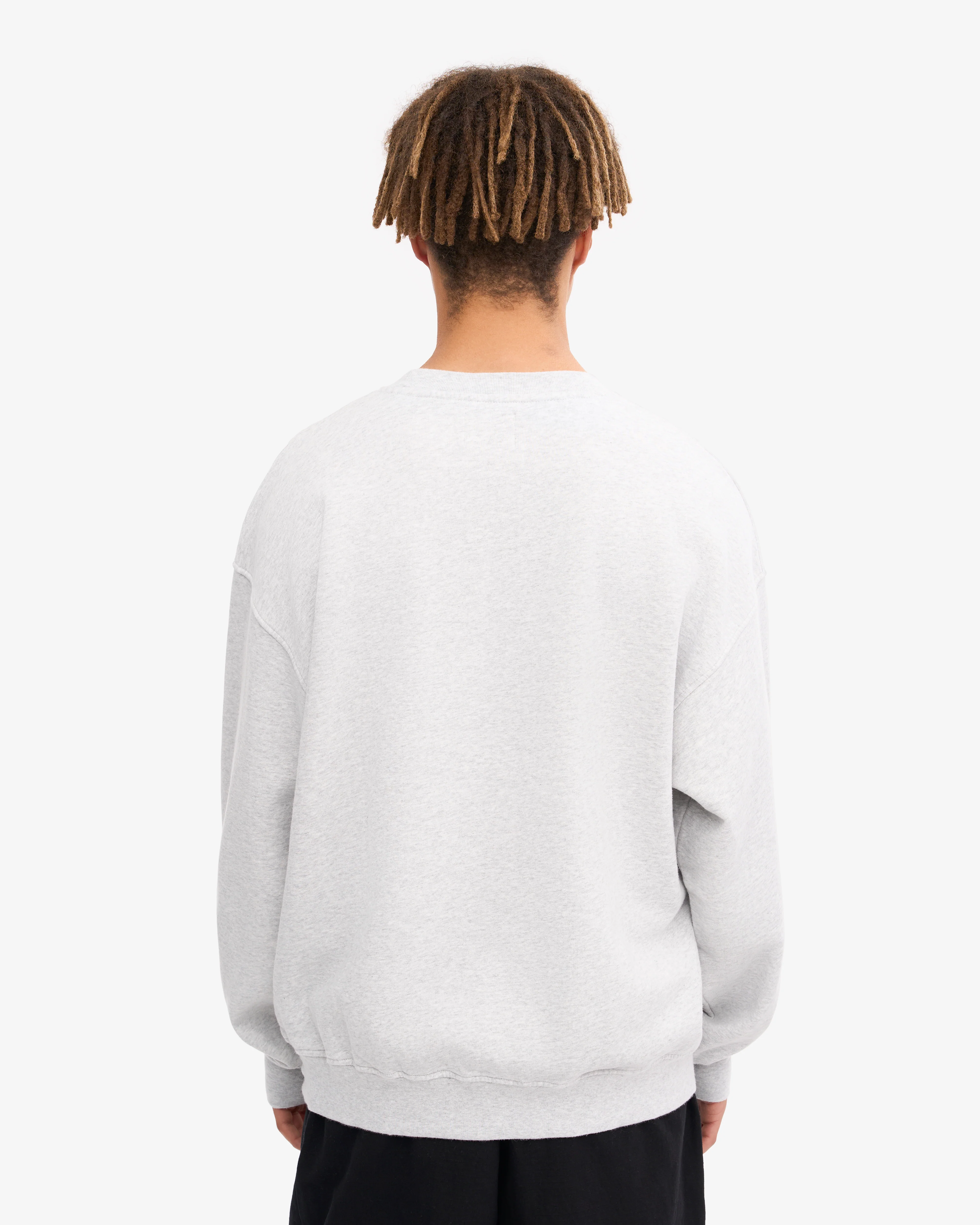 Organic Oversized Crew - Snow Melange