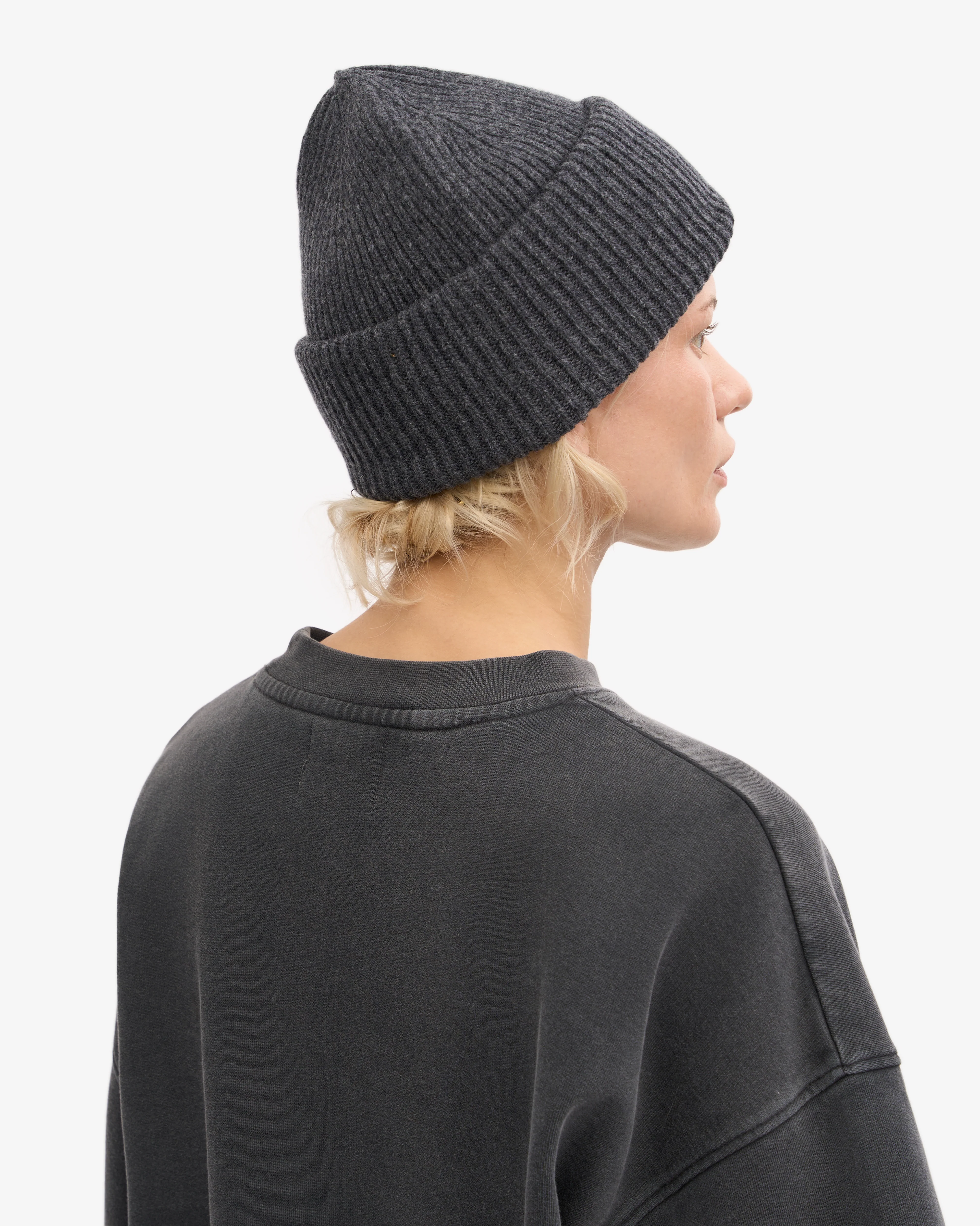 Merino Wool Hat - Lava Grey