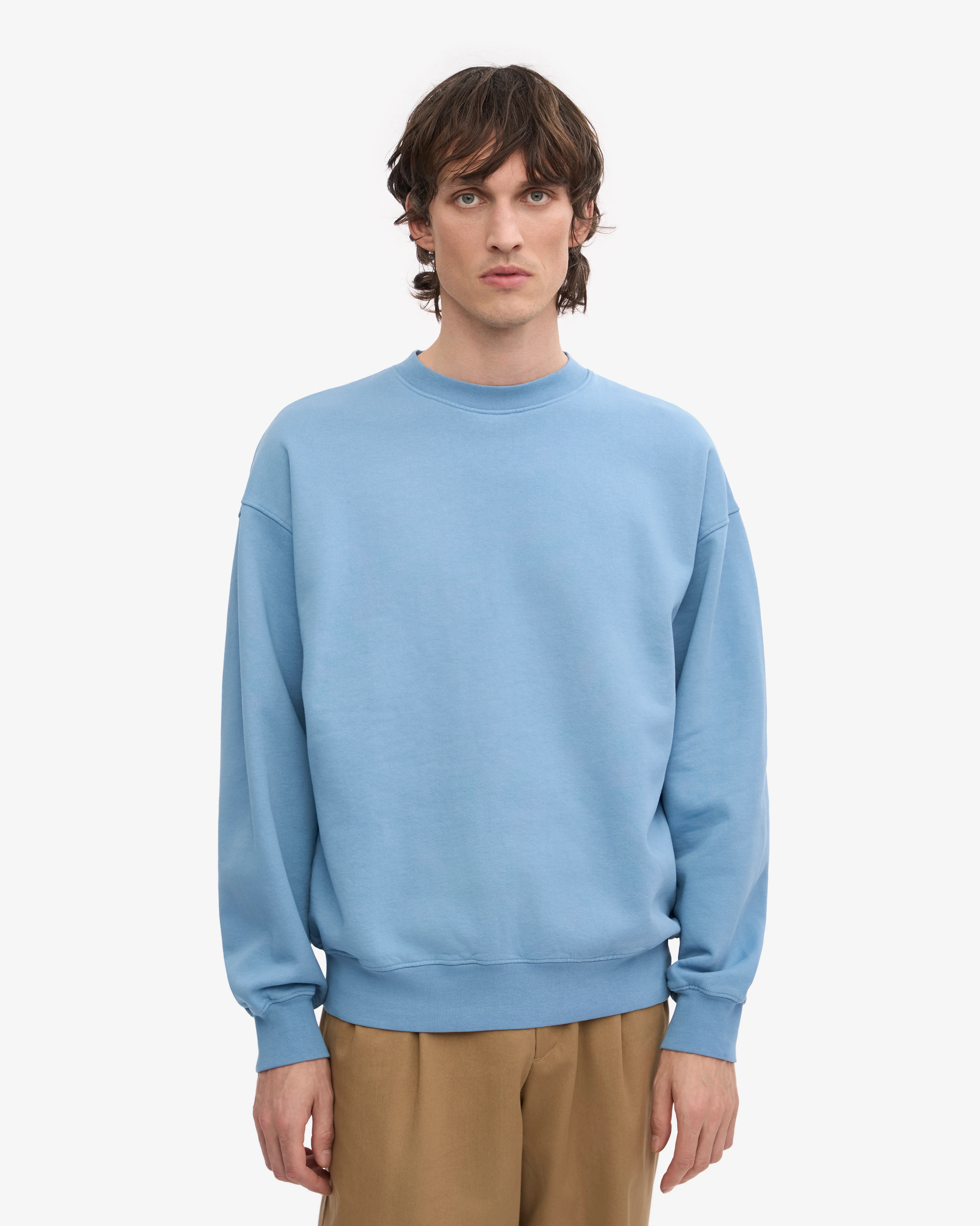 Organic Oversized Crew - Seaside Blue