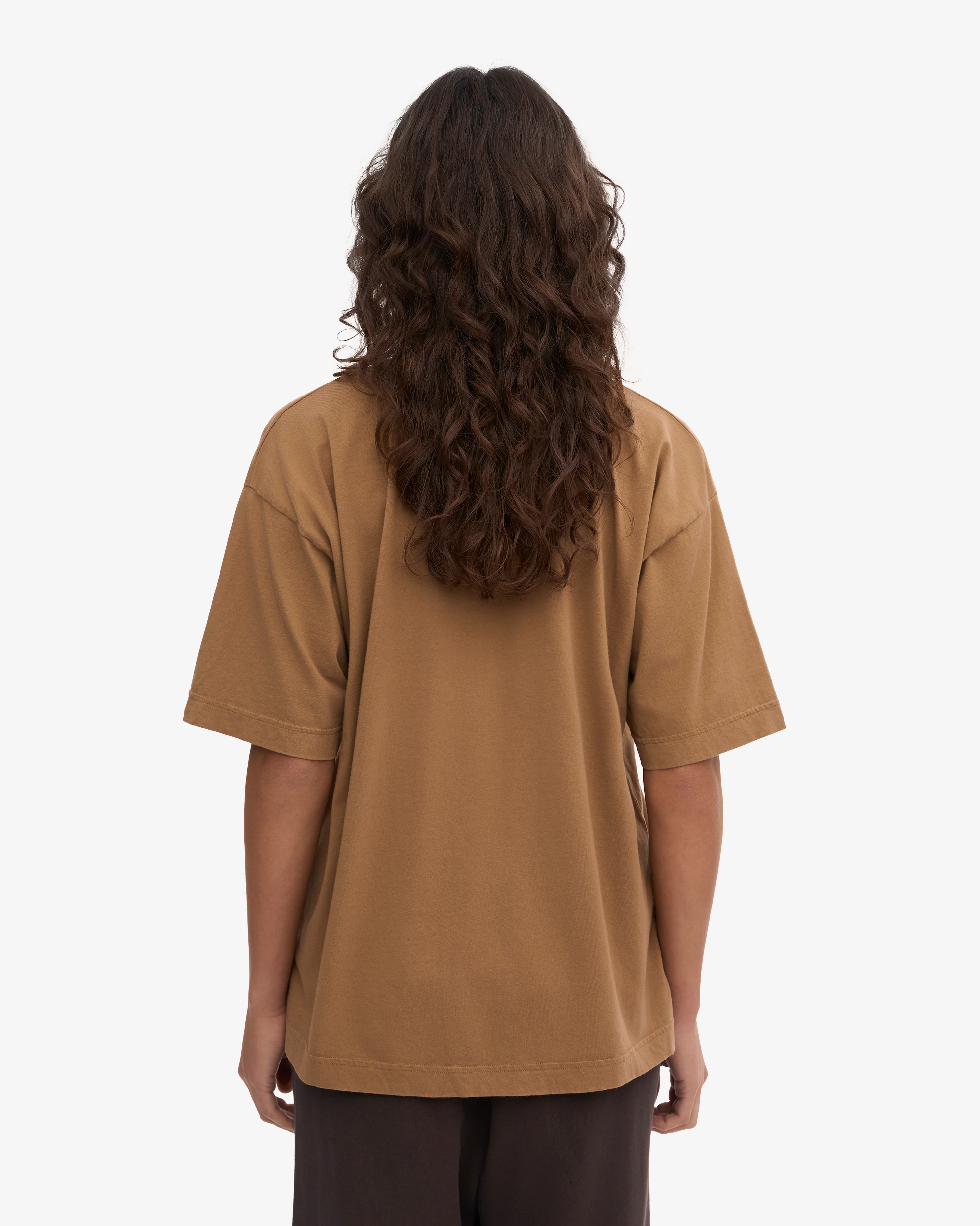 Oversized Organic T-Shirt - Sahara Camel