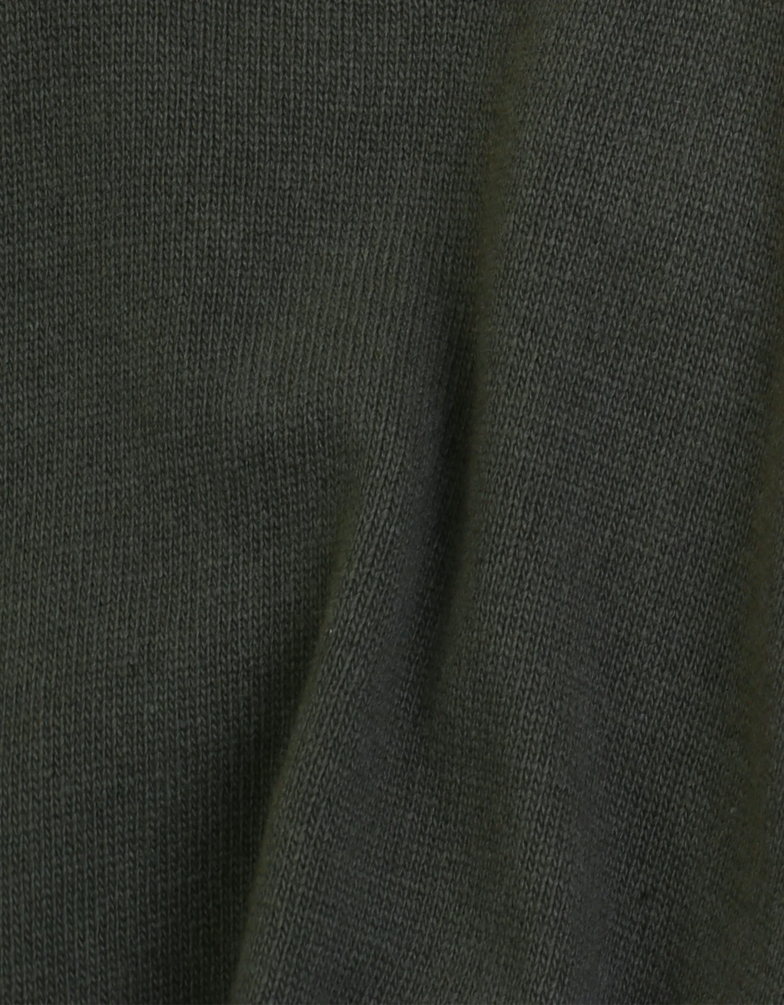 Light Merino Wool Crew - Emerald Green