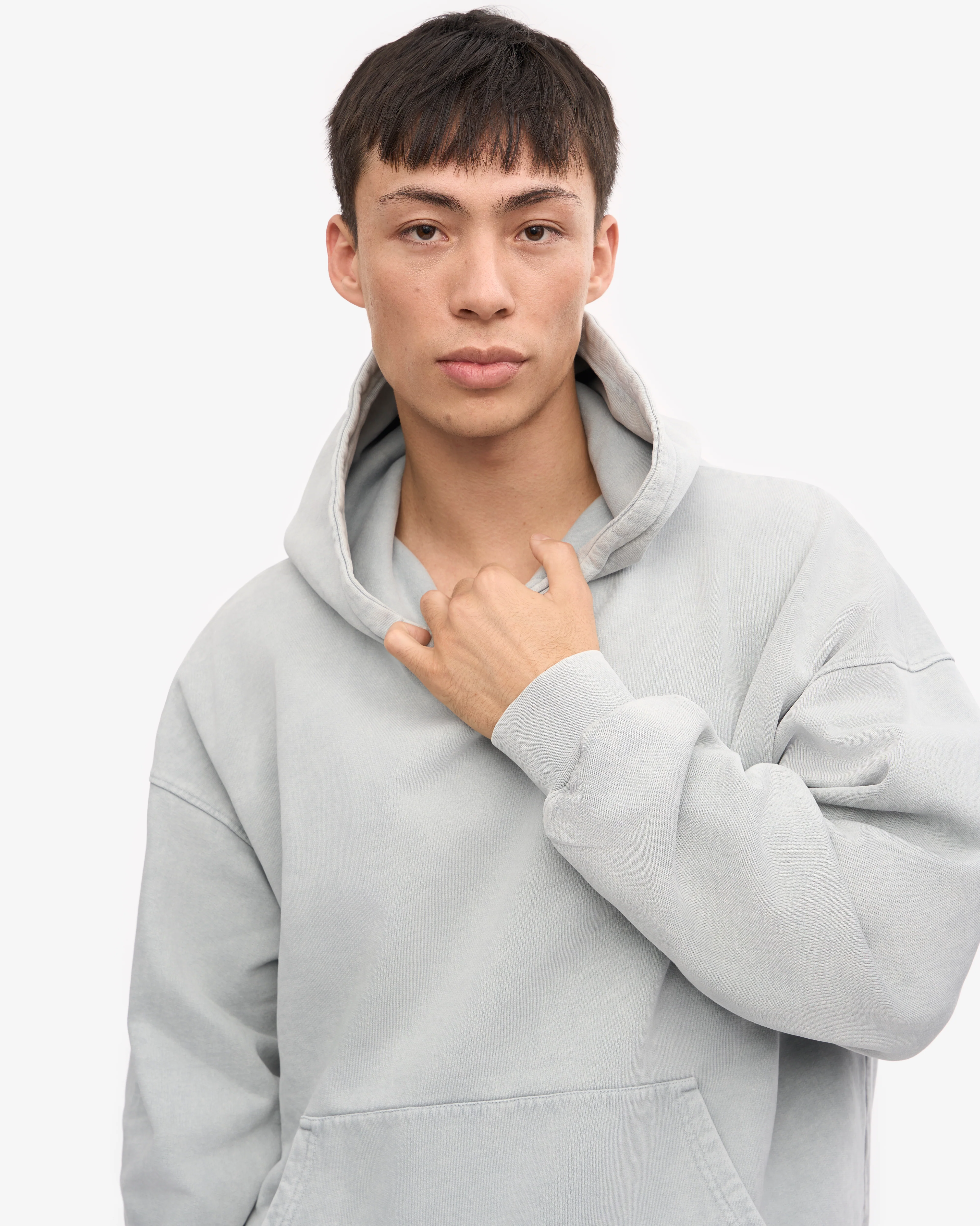 Organic Oversized Hood - Faded Grey