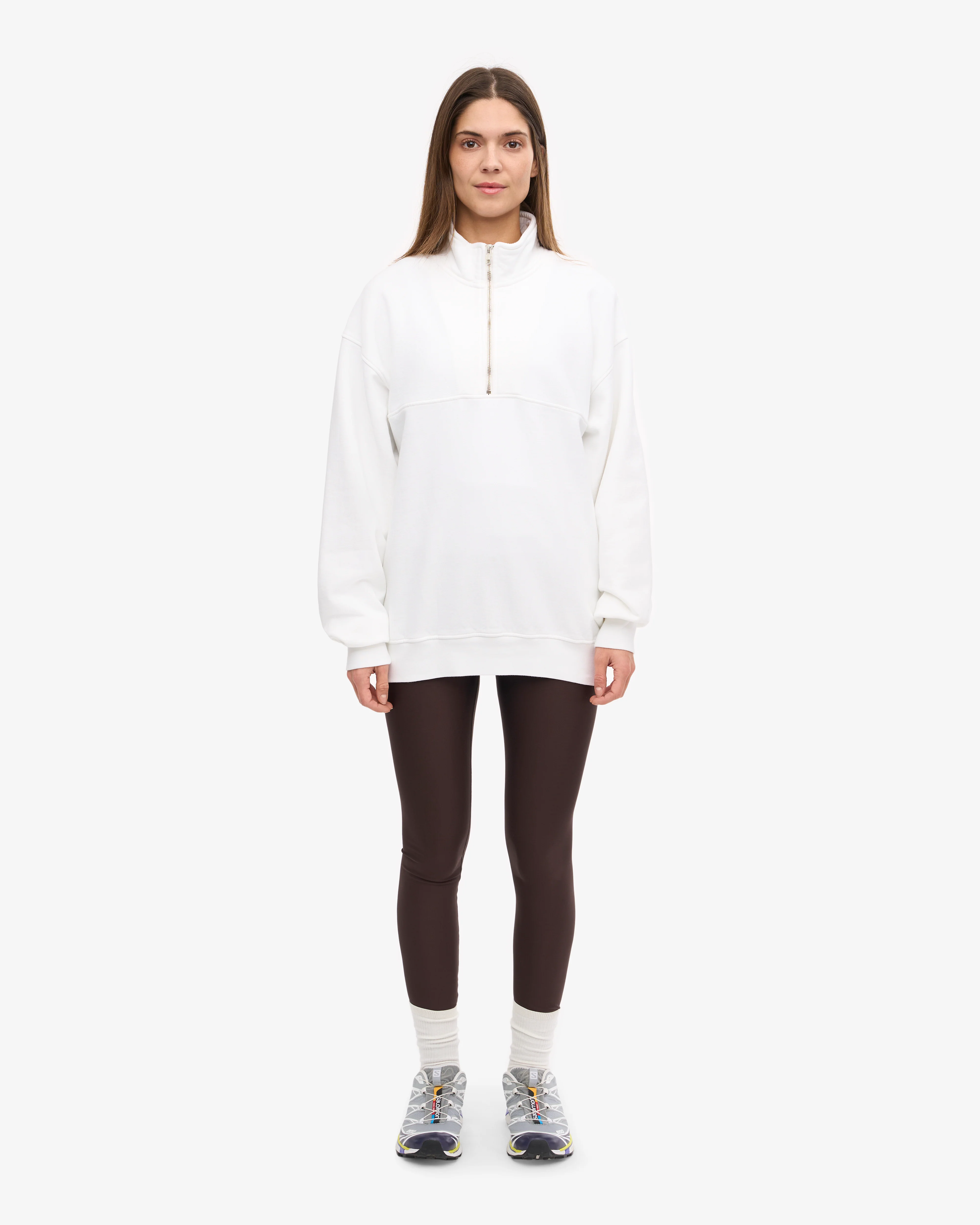 Organic Quarter Zip - Optical White