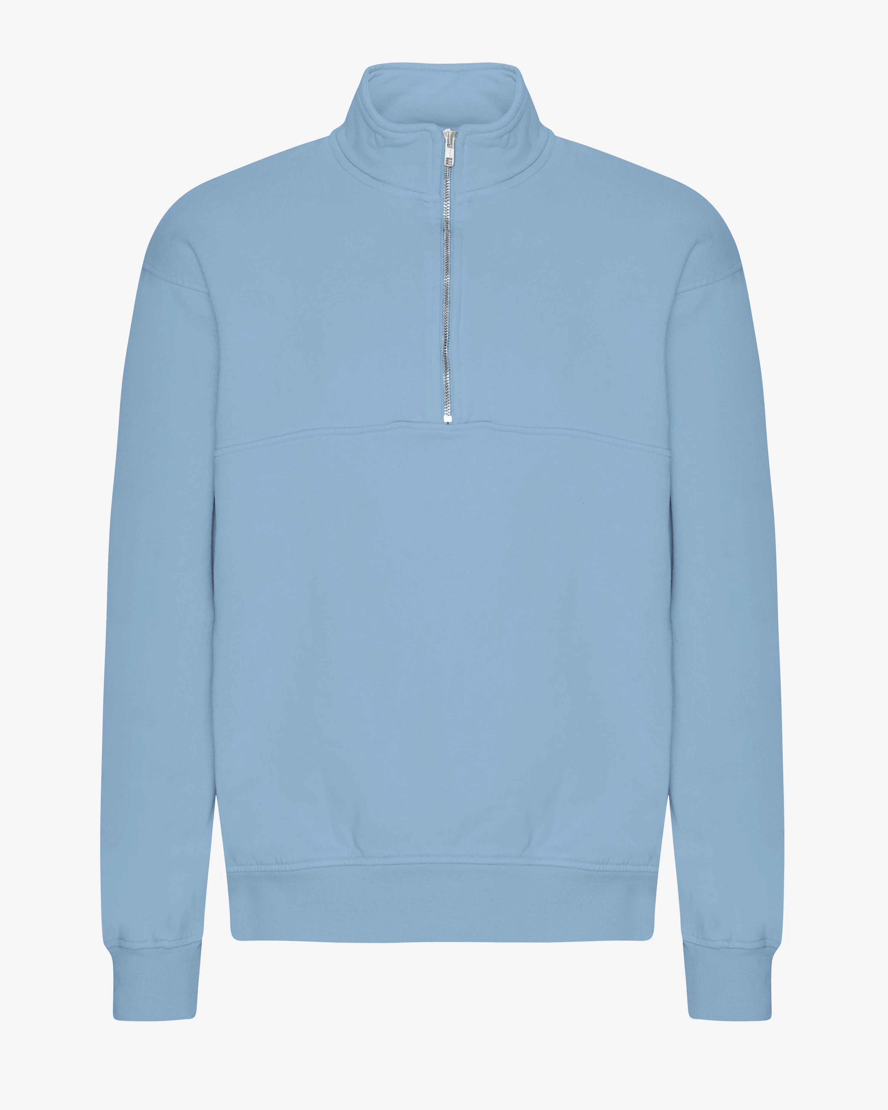 Organic Quarter Zip - Seaside Blue