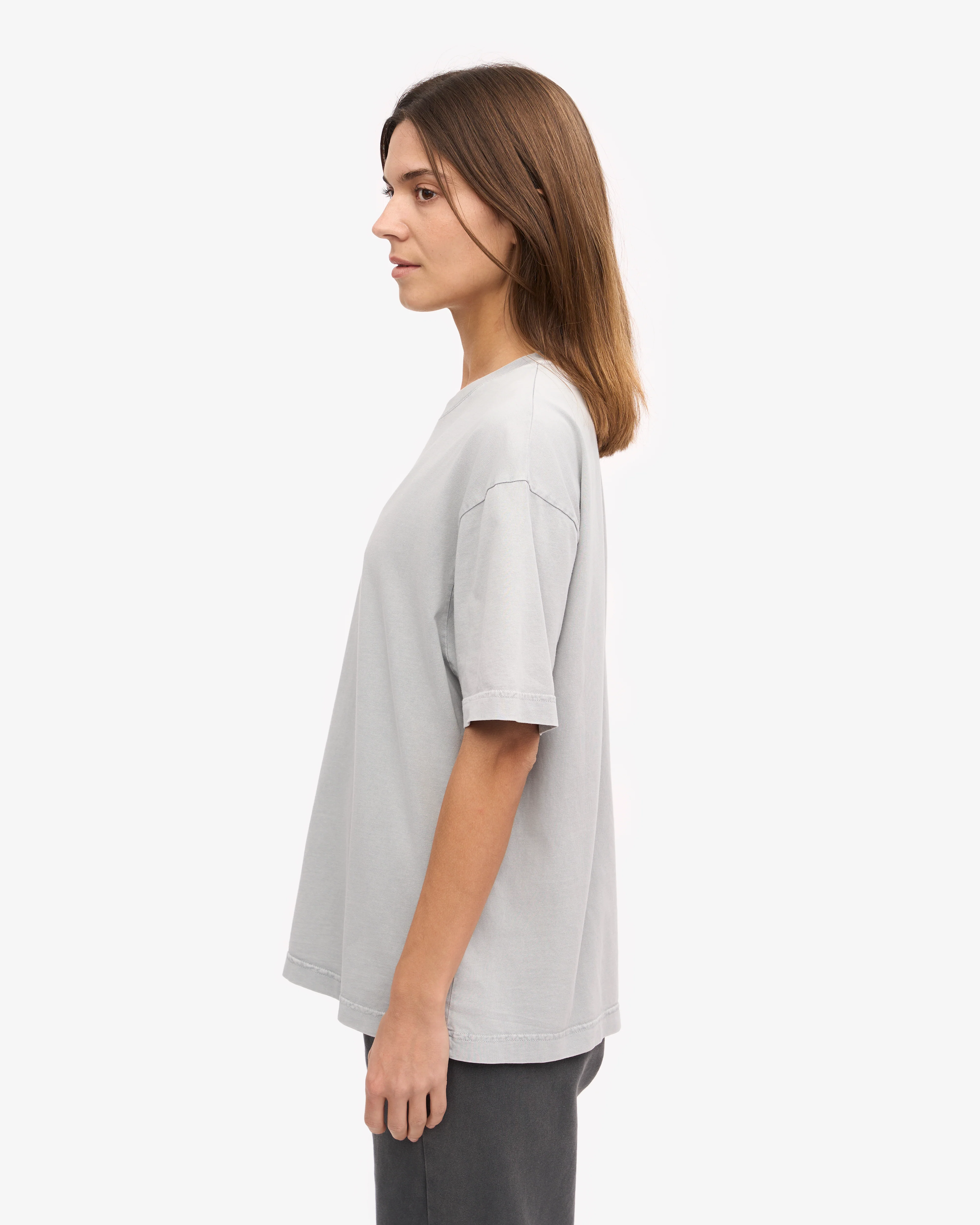 Oversized Organic T-Shirt - Faded Grey