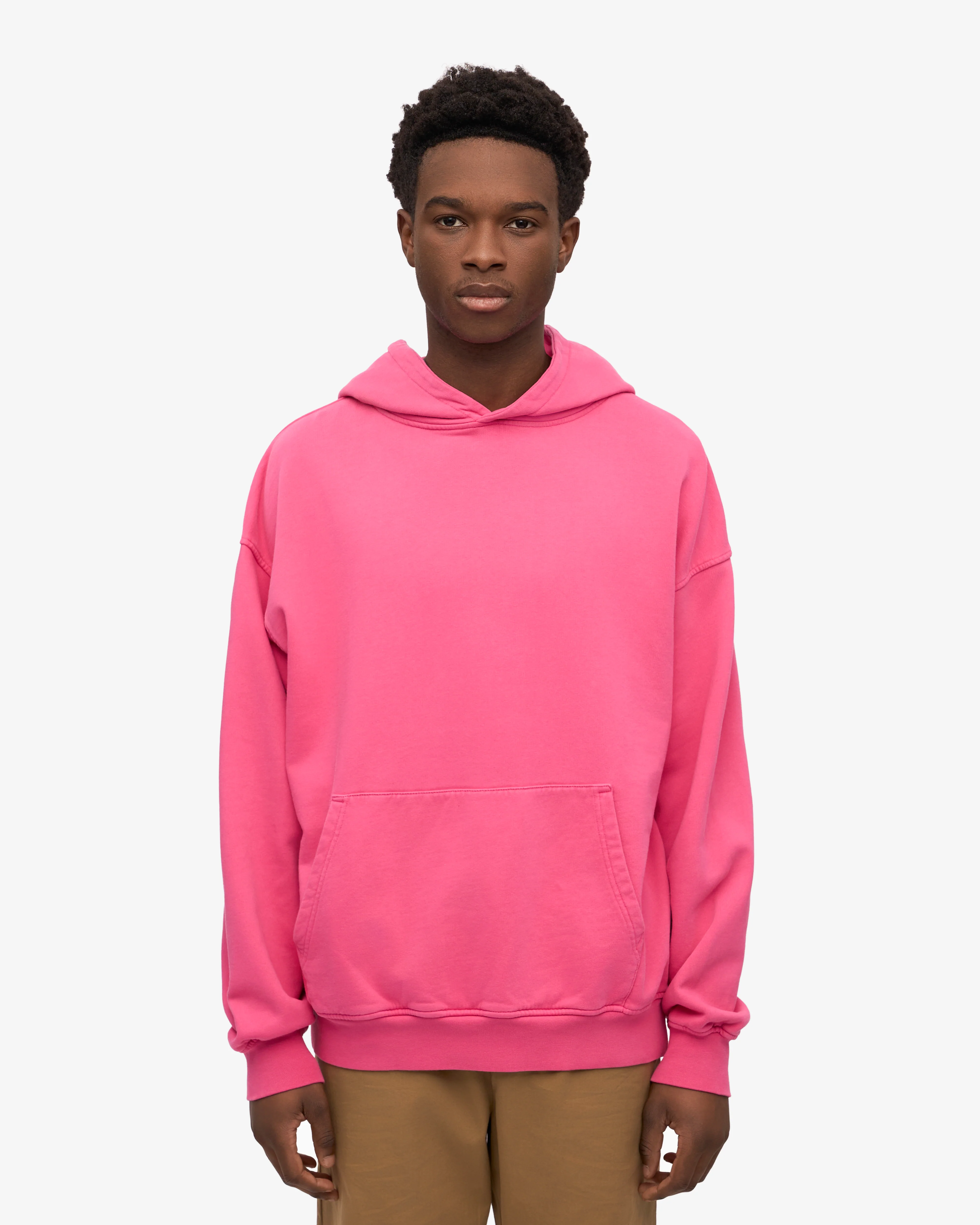 Organic Oversized Hood - Bubblegum Pink
