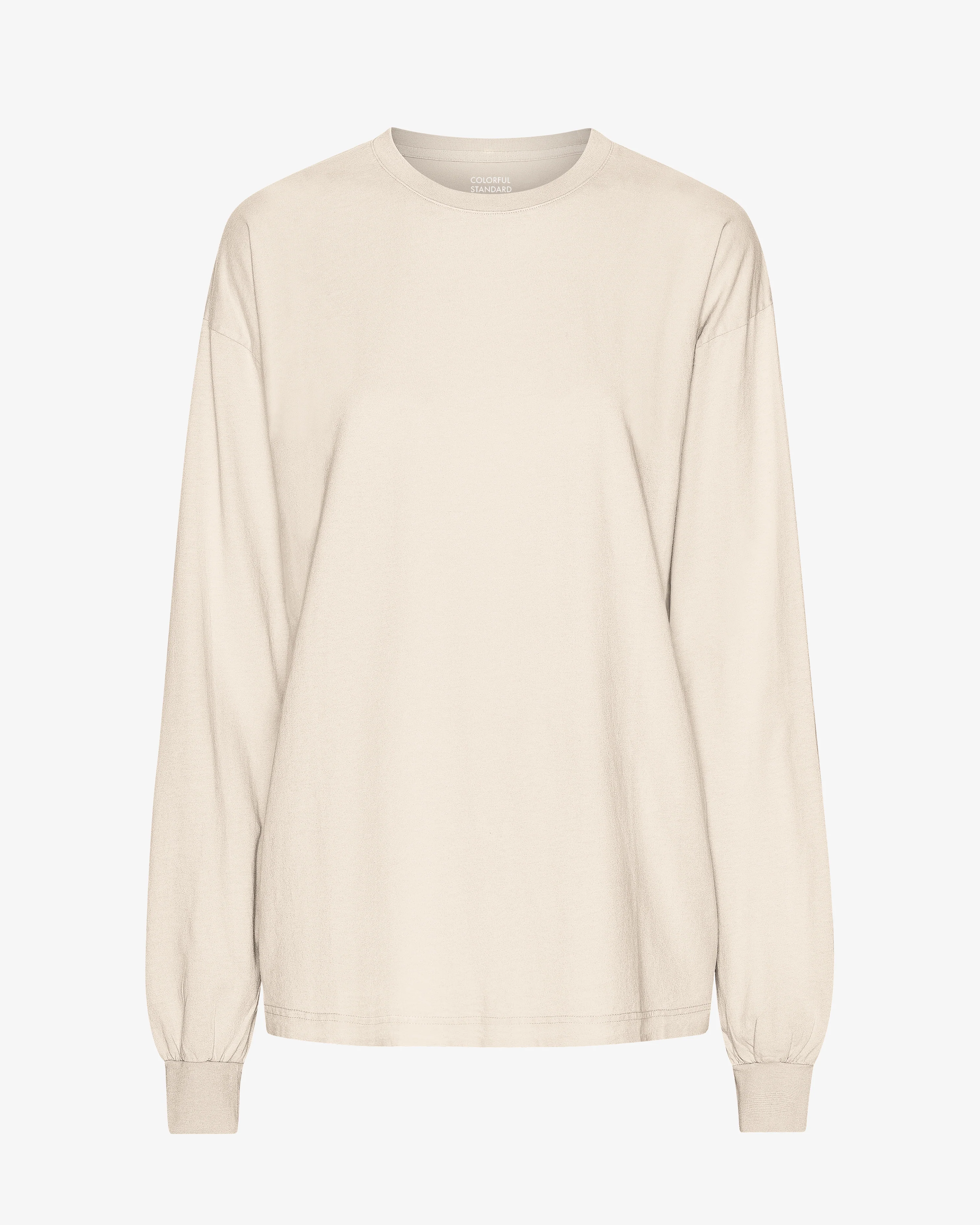 Oversized Organic LS T-Shirt - Ivory White