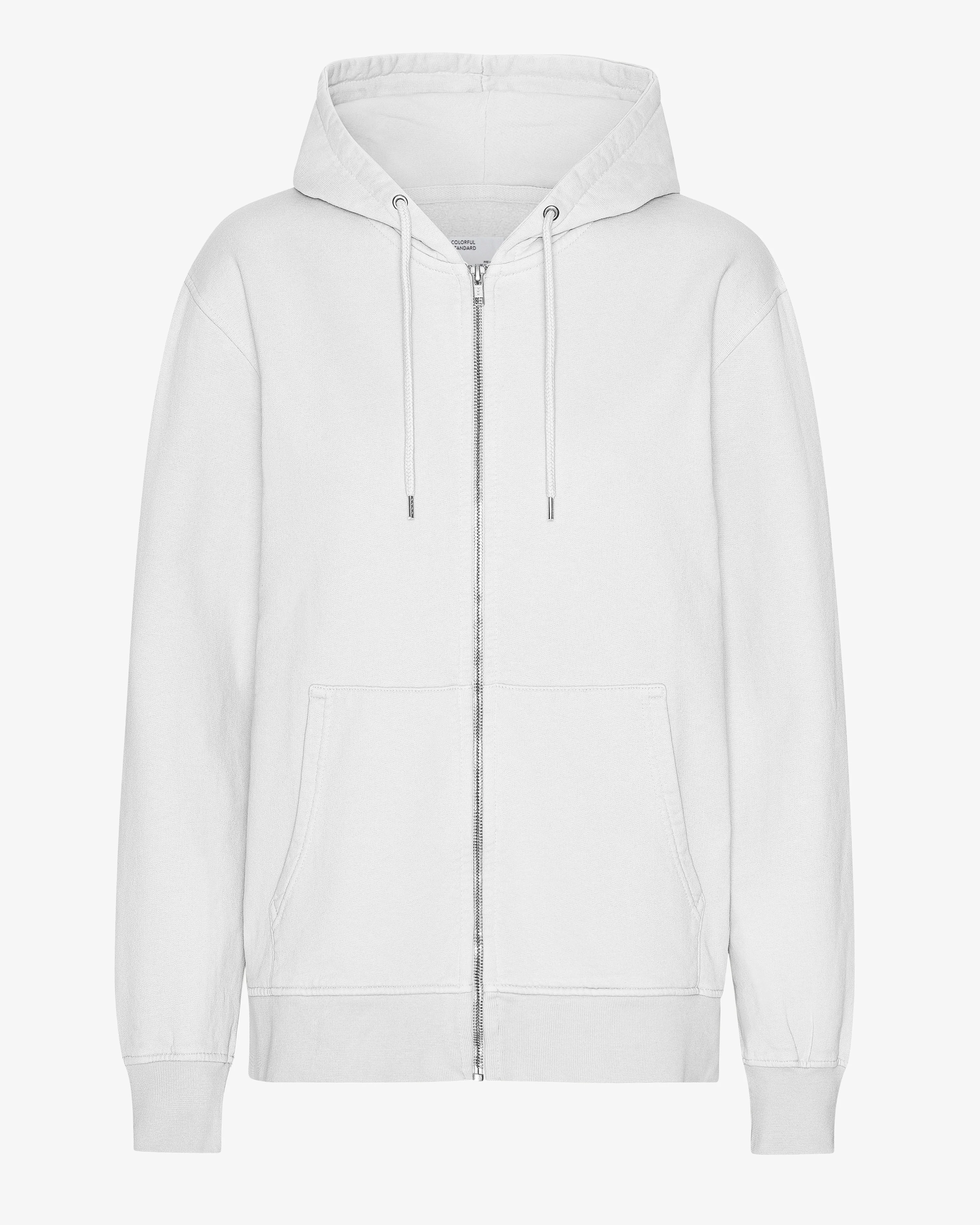 Classic Organic Zip Hood - Optical White