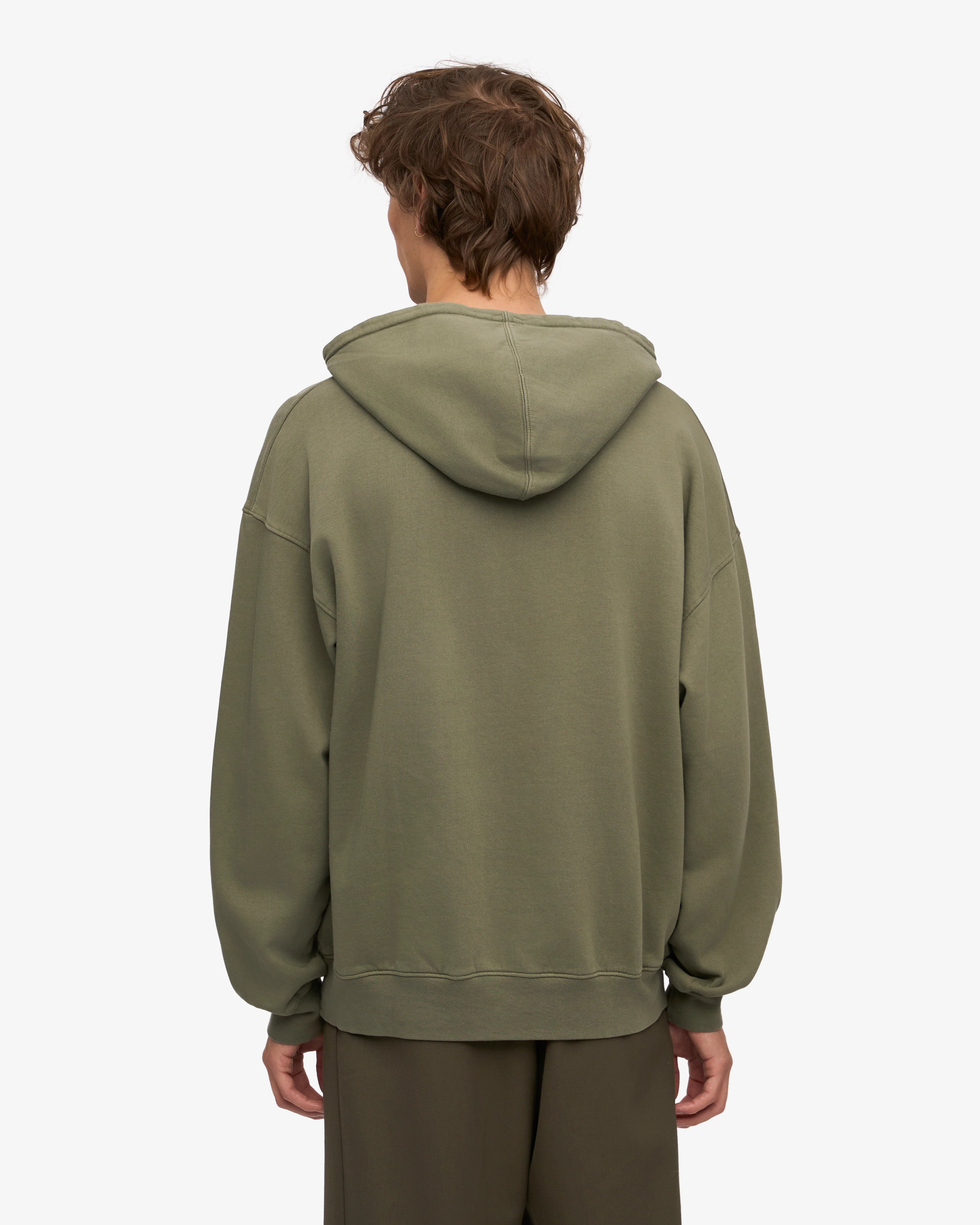 Organic Oversized Hood - Dusty Olive
