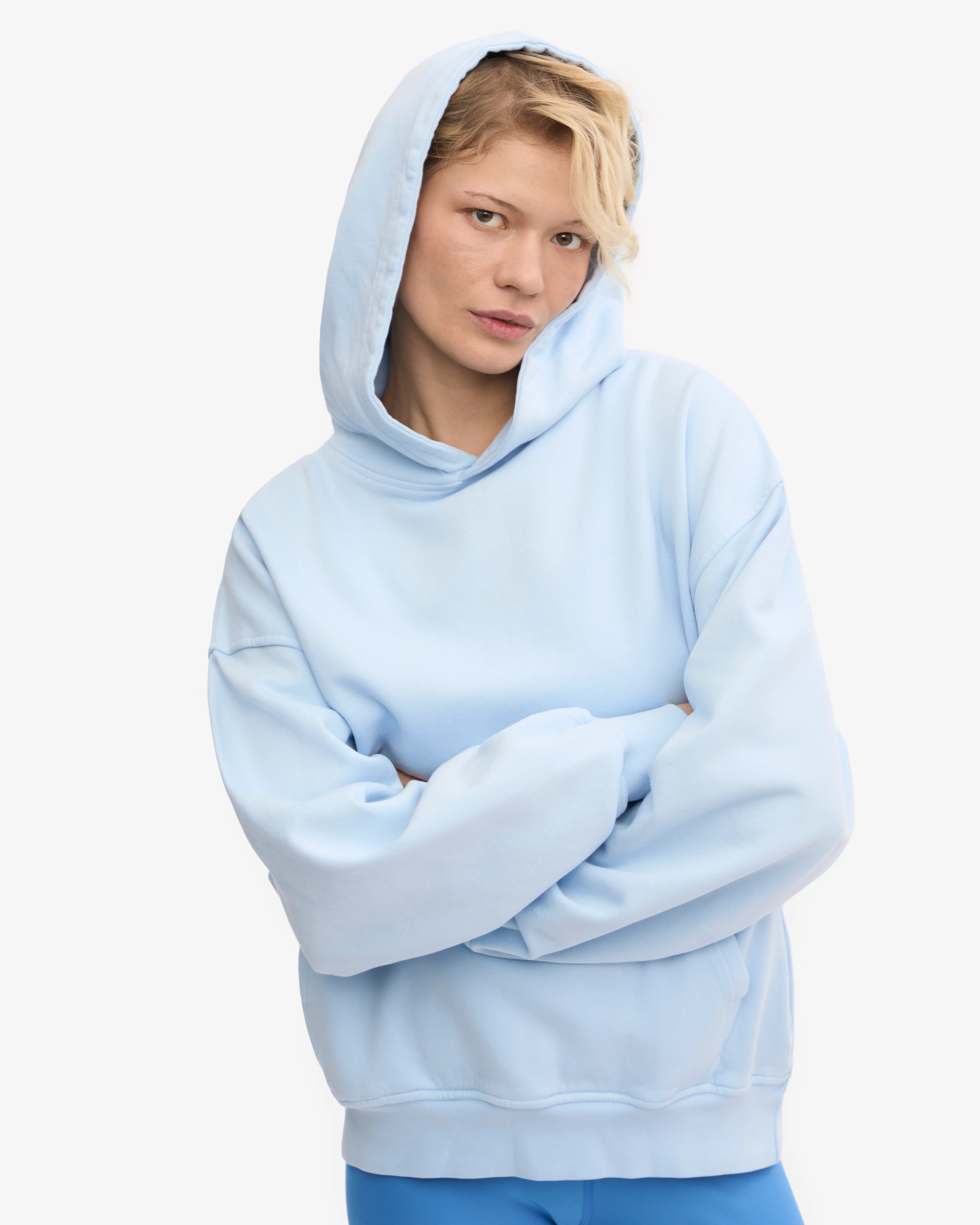 Organic Oversized Hood - Polar Blue