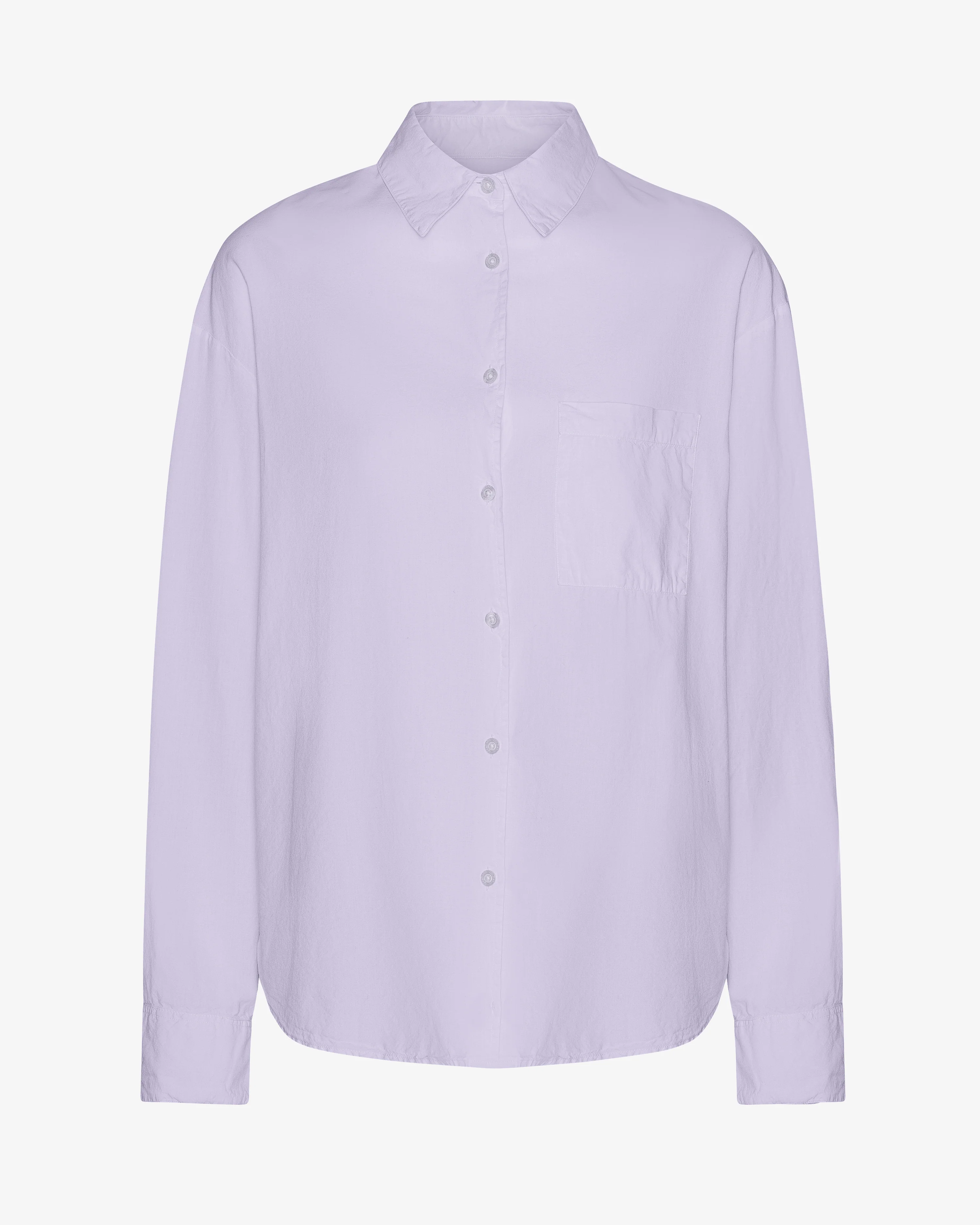 Organic Oversized Shirt - Soft Lavender