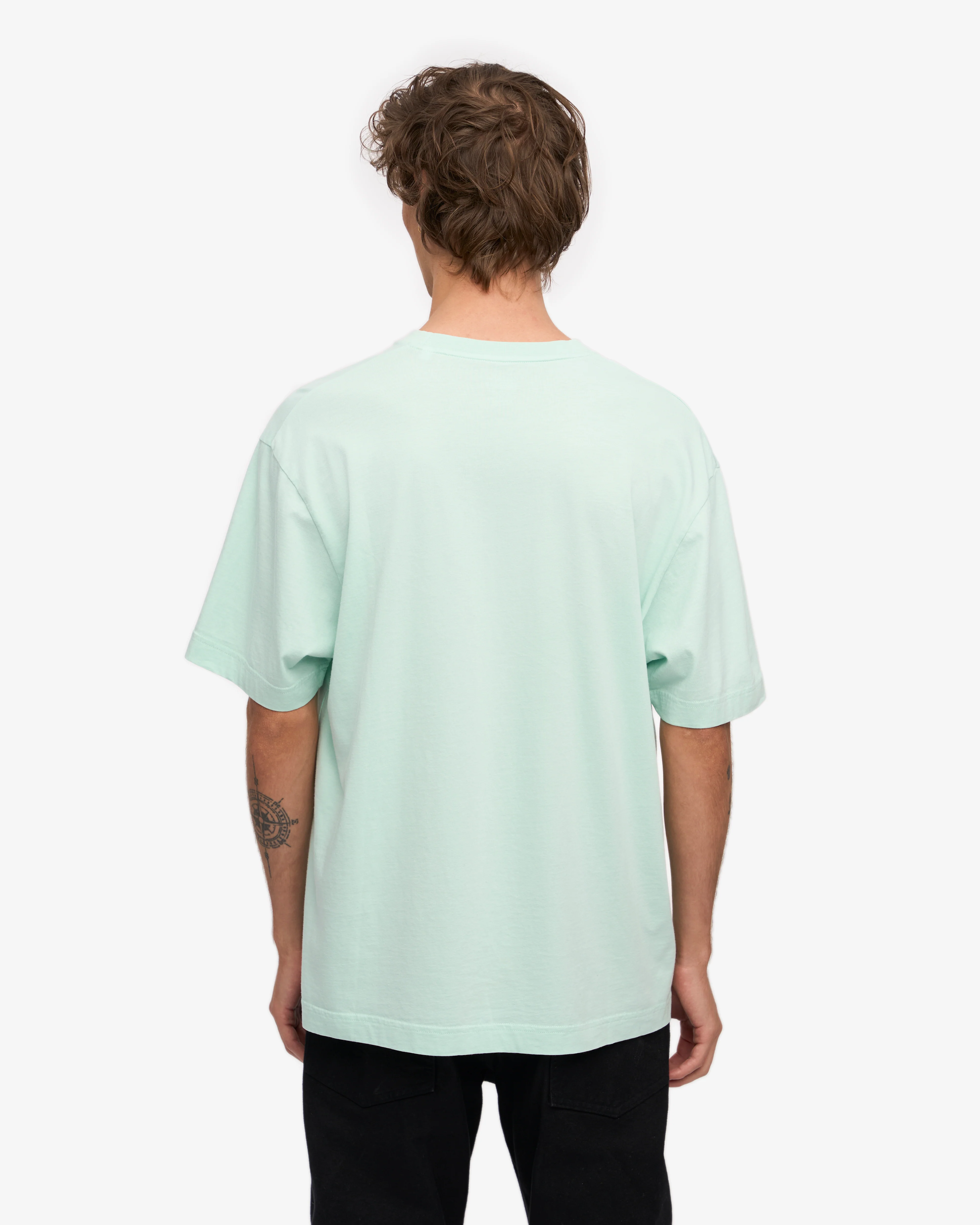 Oversized Organic T-Shirt - Light Aqua