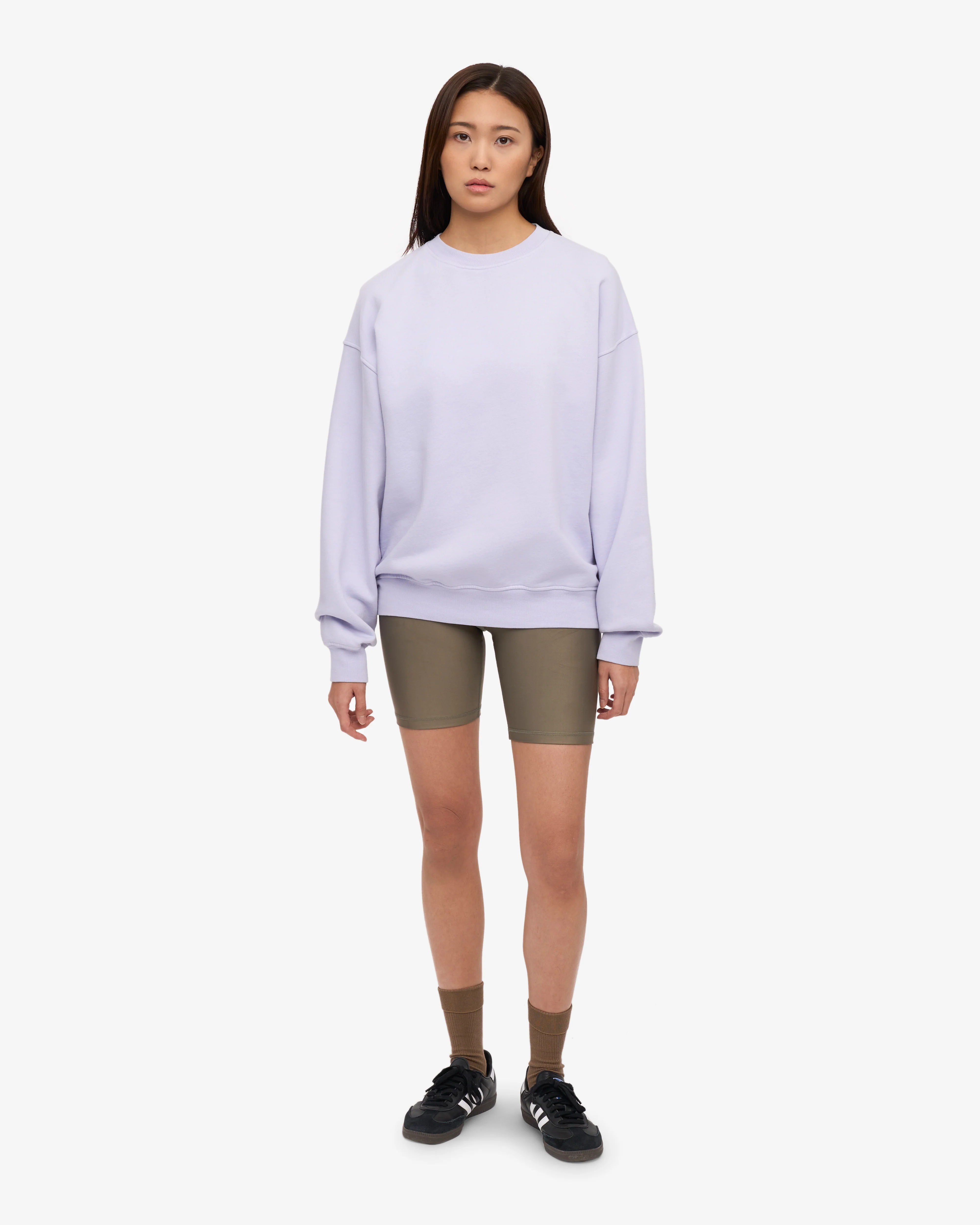 Organic Oversized Crew - Soft Lavender