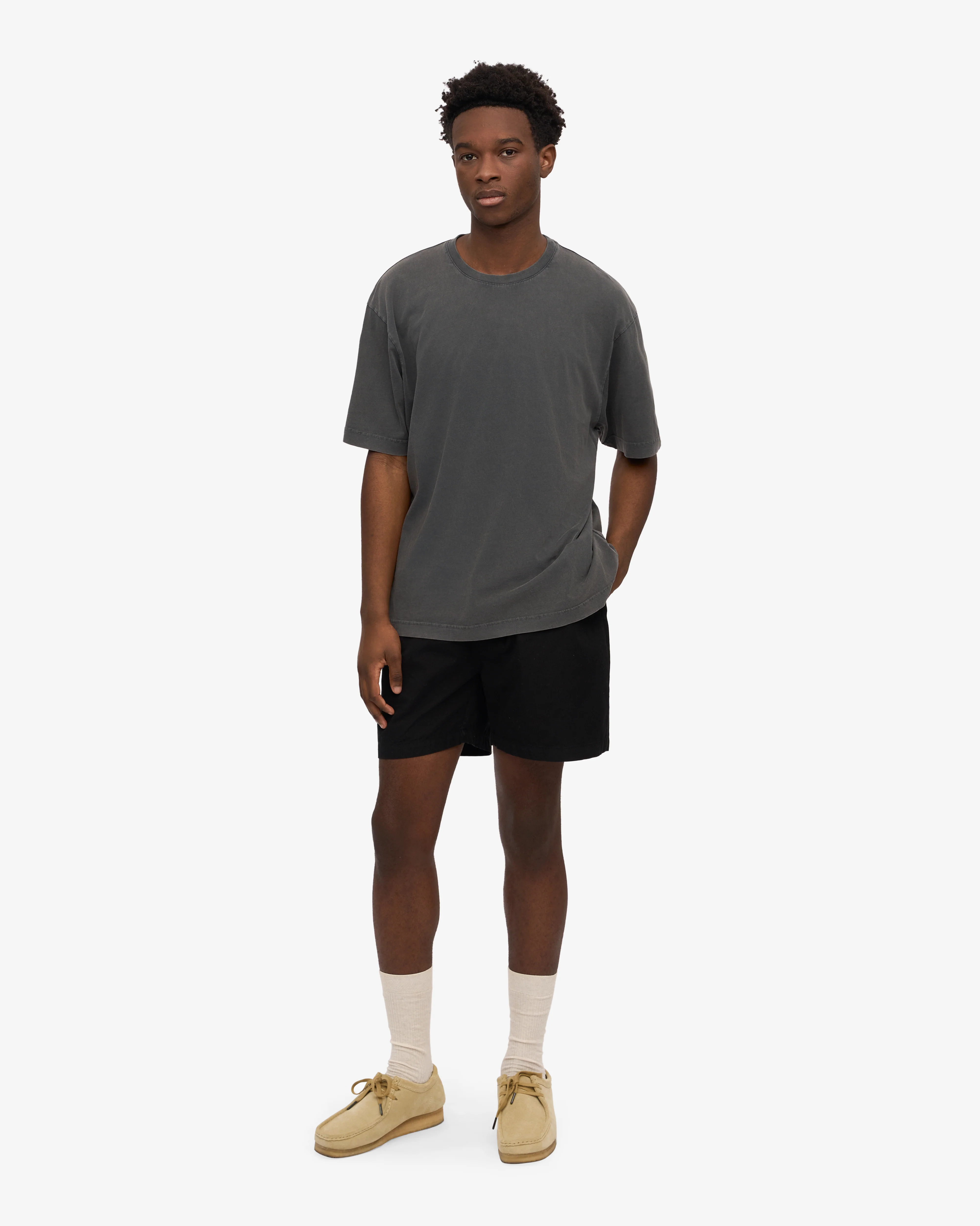 Organic Twill Shorts - Deep Black