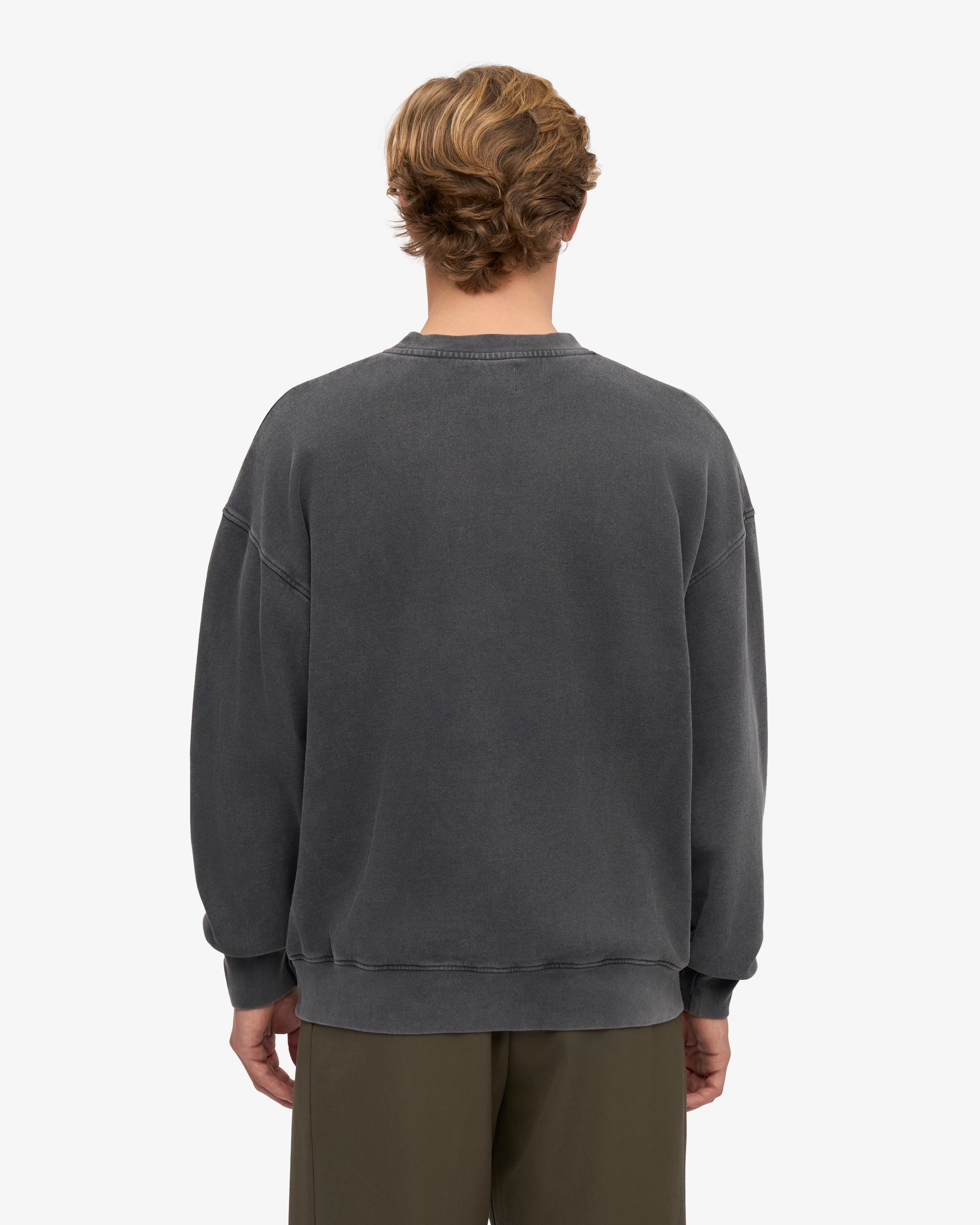 Organic Oversized Crew - Faded Black