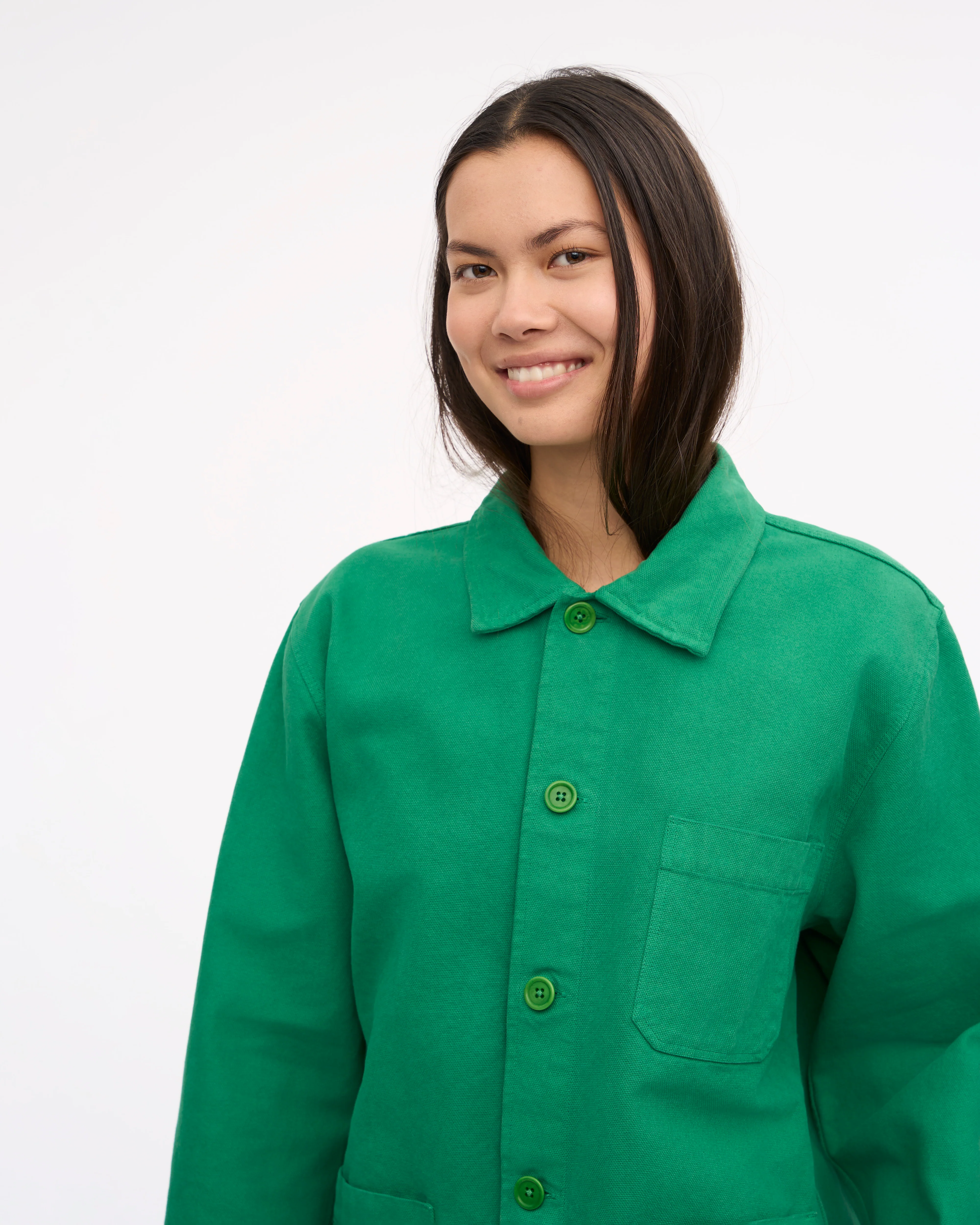 Organic Workwear Jacket - Kelly Green